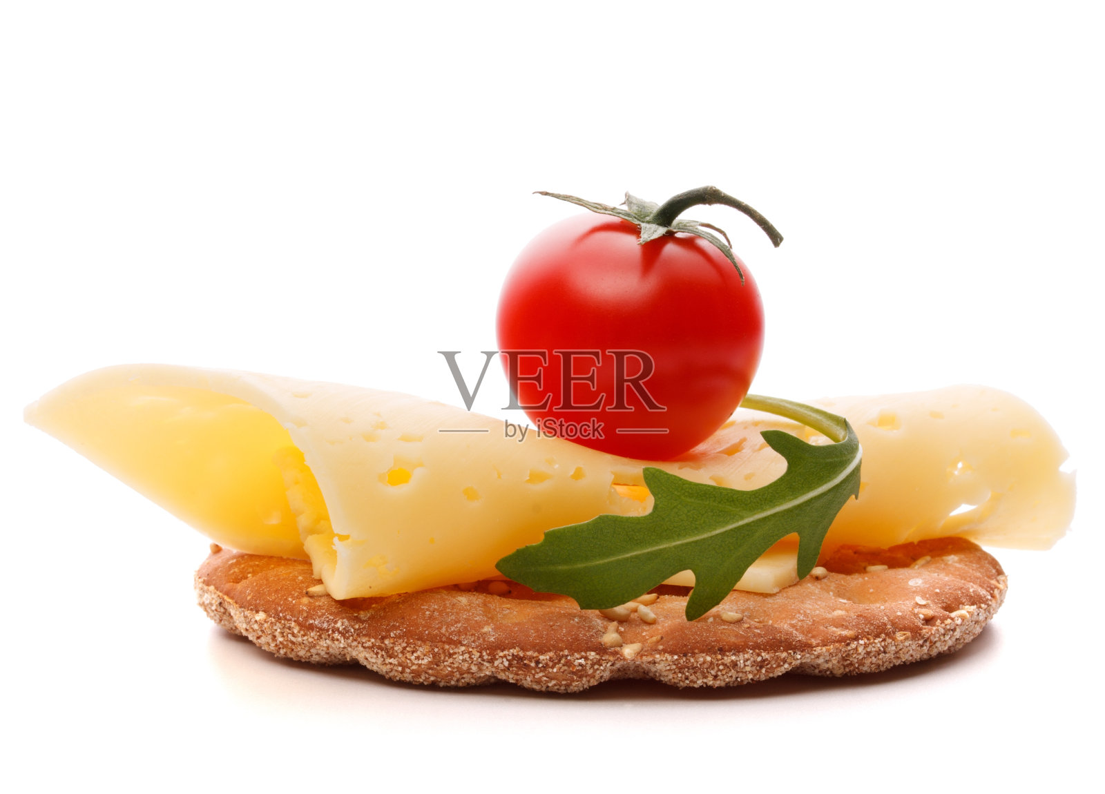 奶酪三明治孤立在白色背景的切口照片摄影图片
