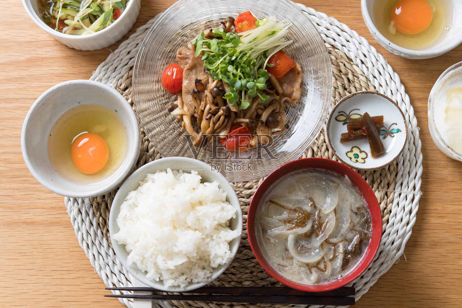 日本的套餐。照片摄影图片