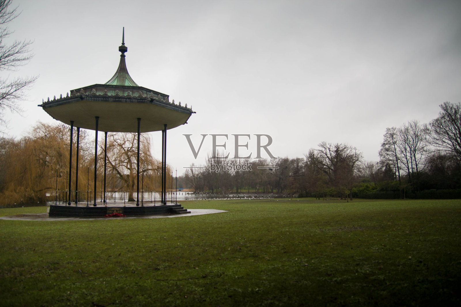 伦敦摄政公园的亭子照片摄影图片