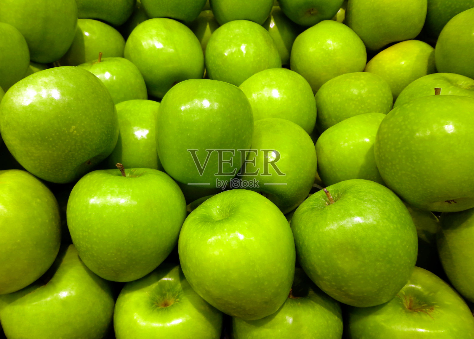 绿色新鲜的苹果照片摄影图片
