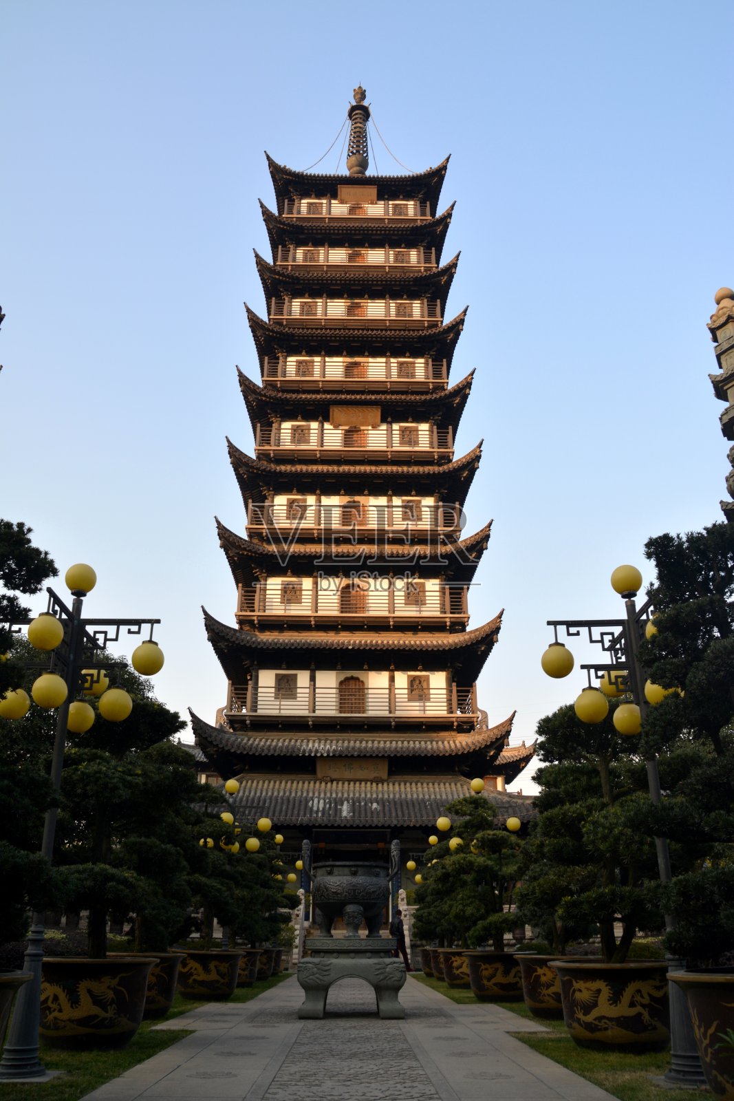 真如寺，上海，中国照片摄影图片
