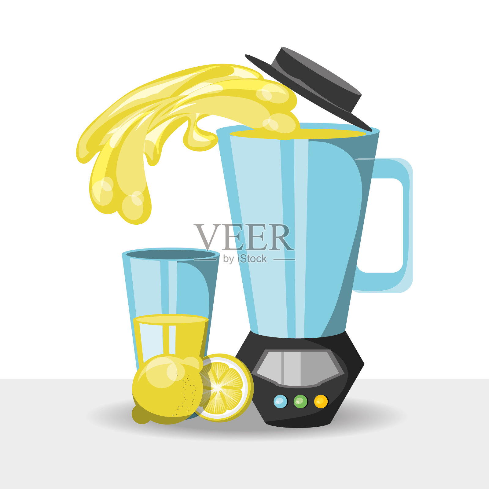 柠檬水果设计插画图片素材