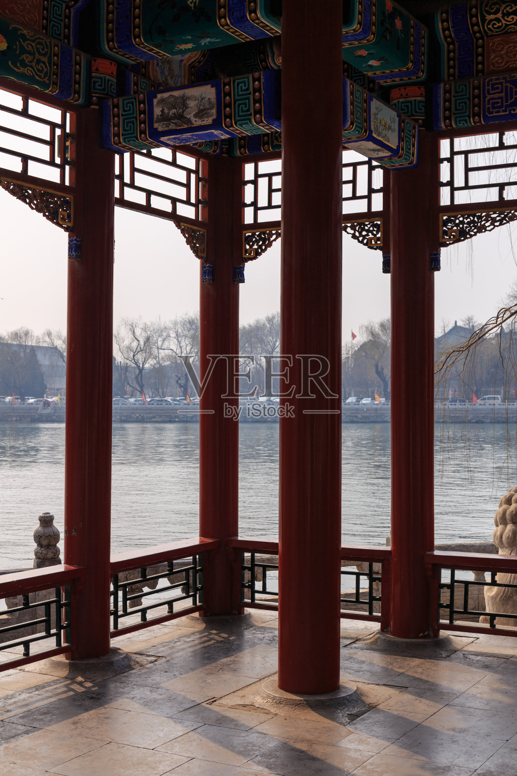 中国的湖边展馆照片摄影图片