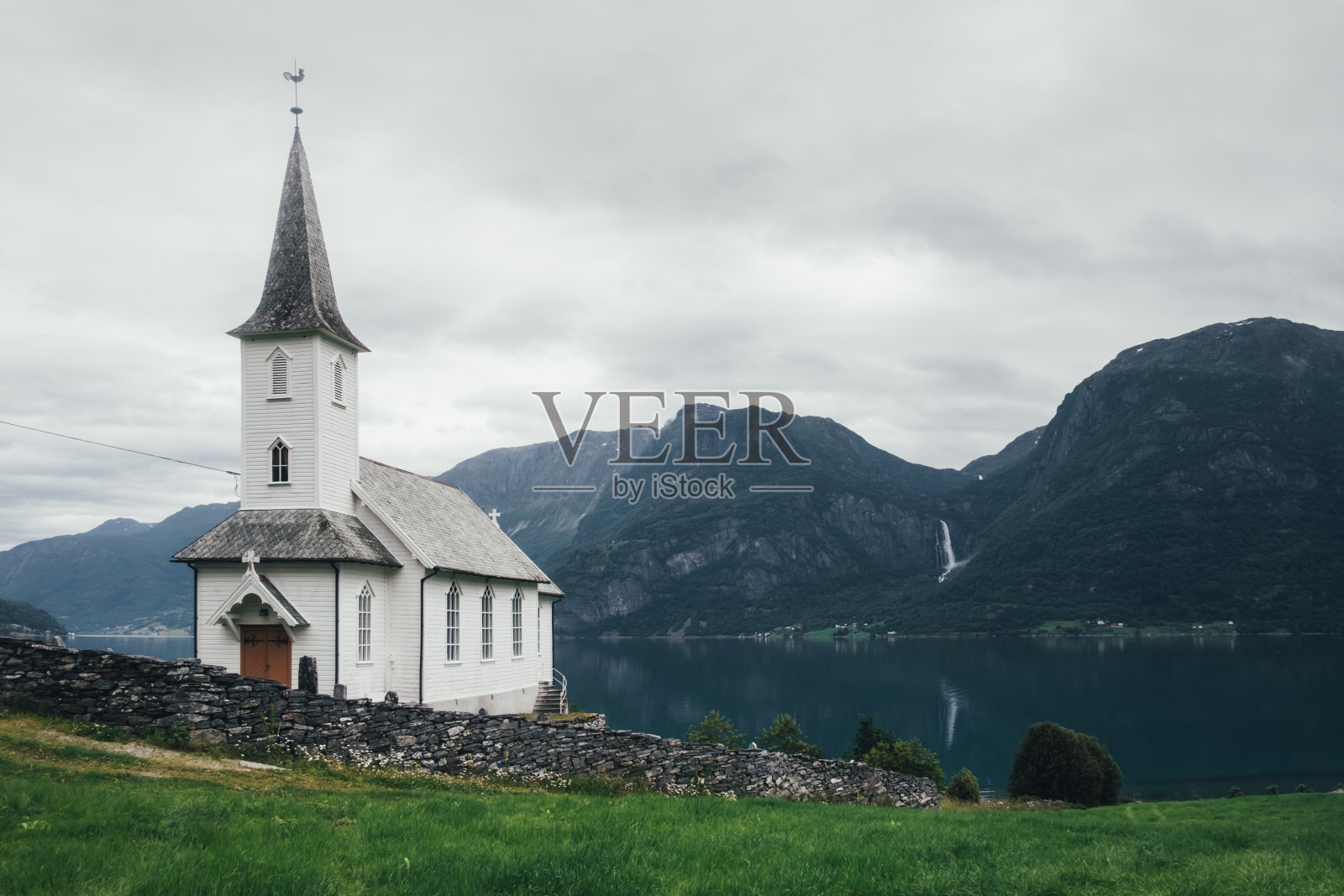 挪威典型的基督教教堂照片摄影图片