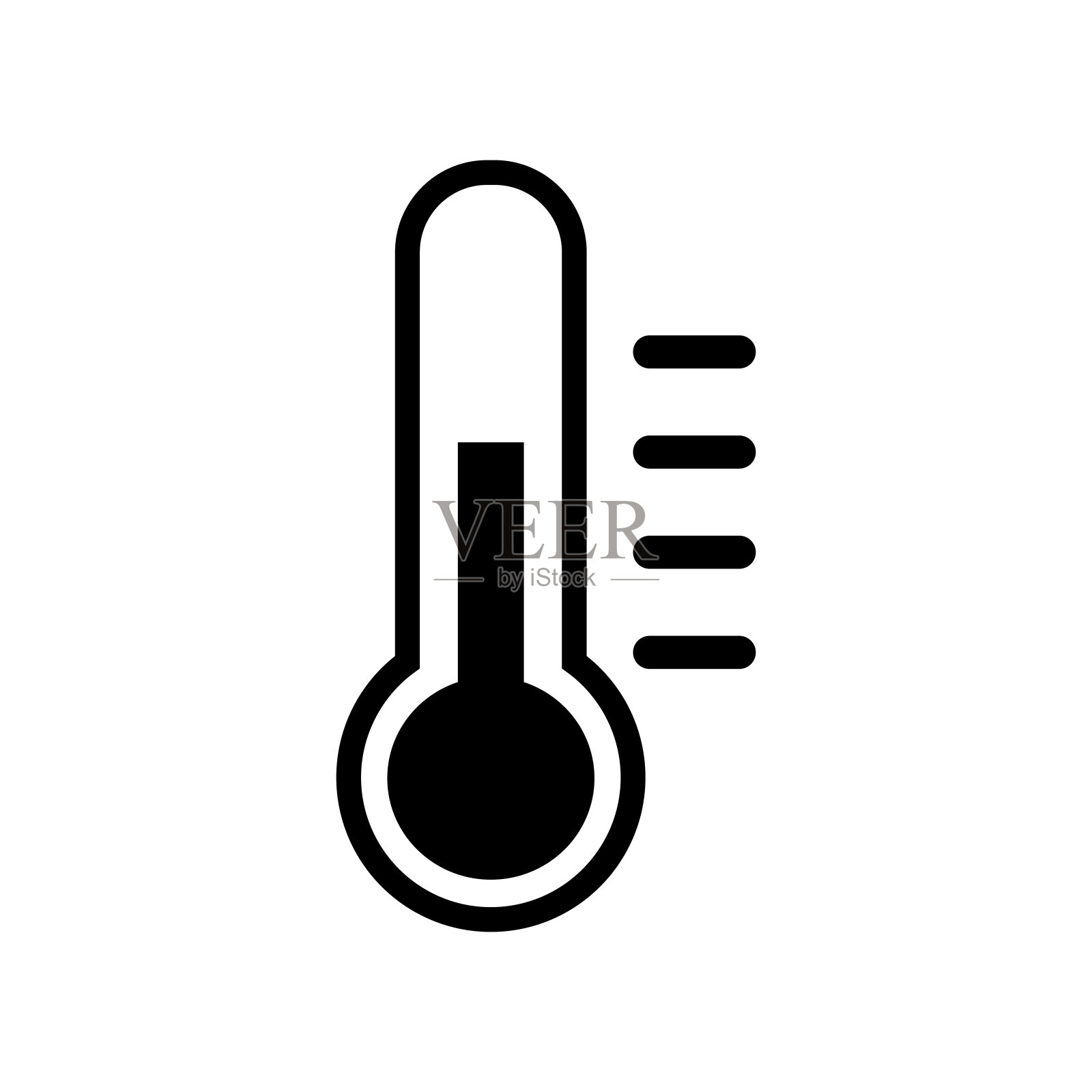 温度计图标隔离矢量图标素材