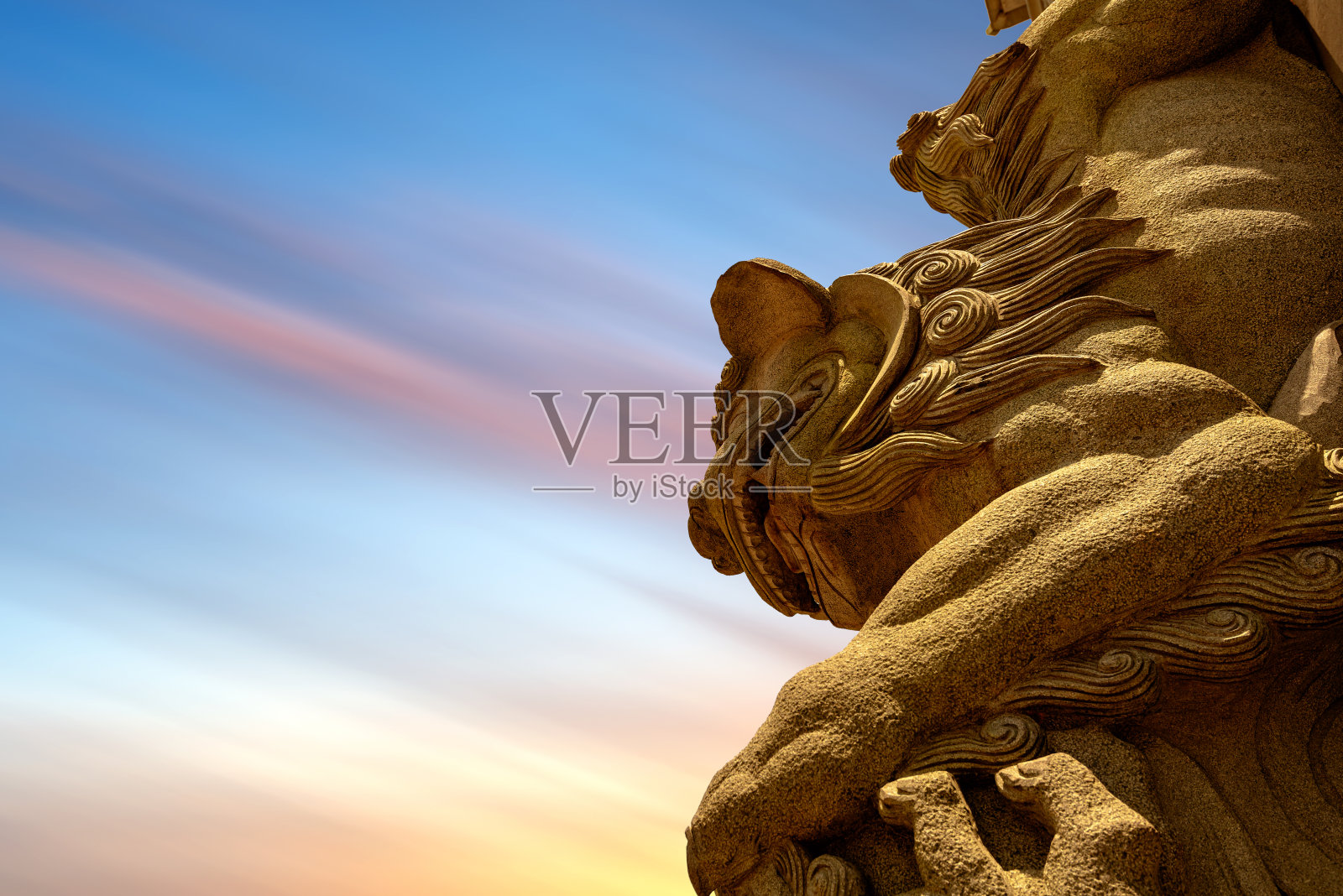 中国传统石狮照片摄影图片