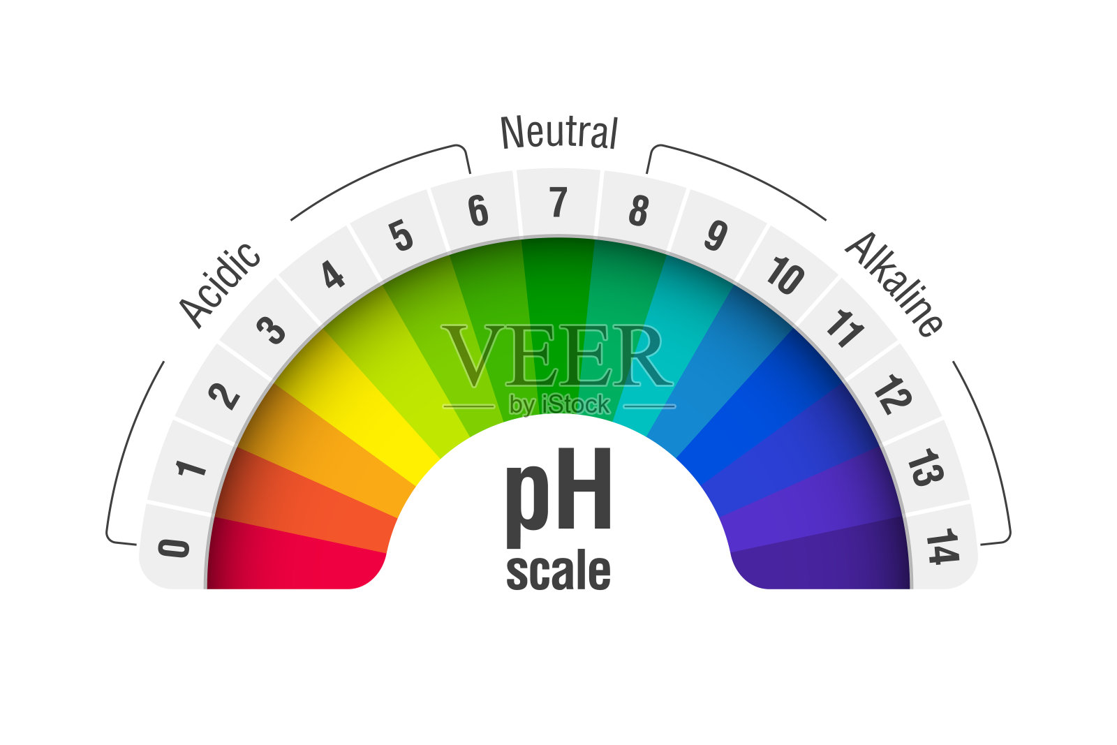pH值比例尺插画图片素材