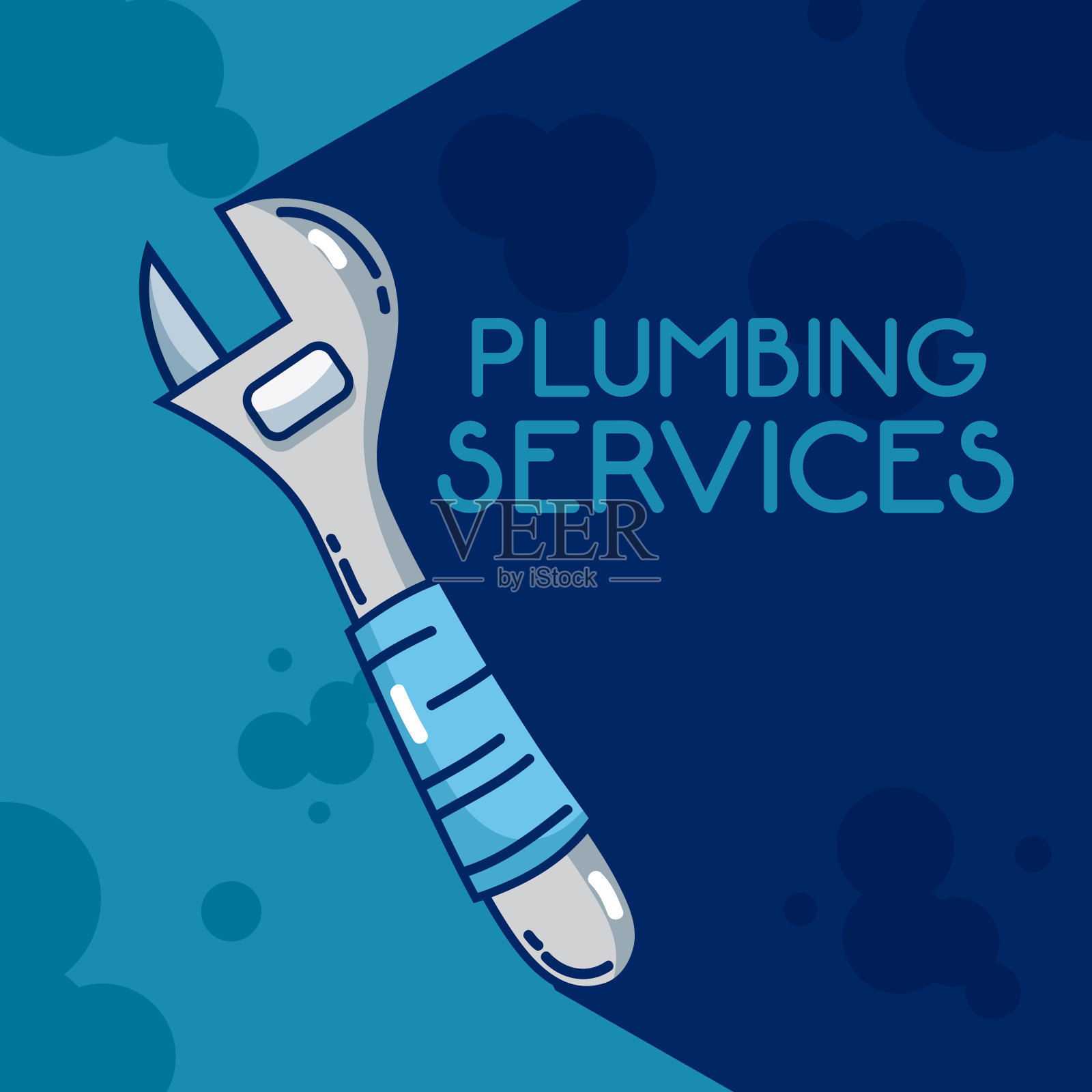 Plumbling服务理念插画图片素材