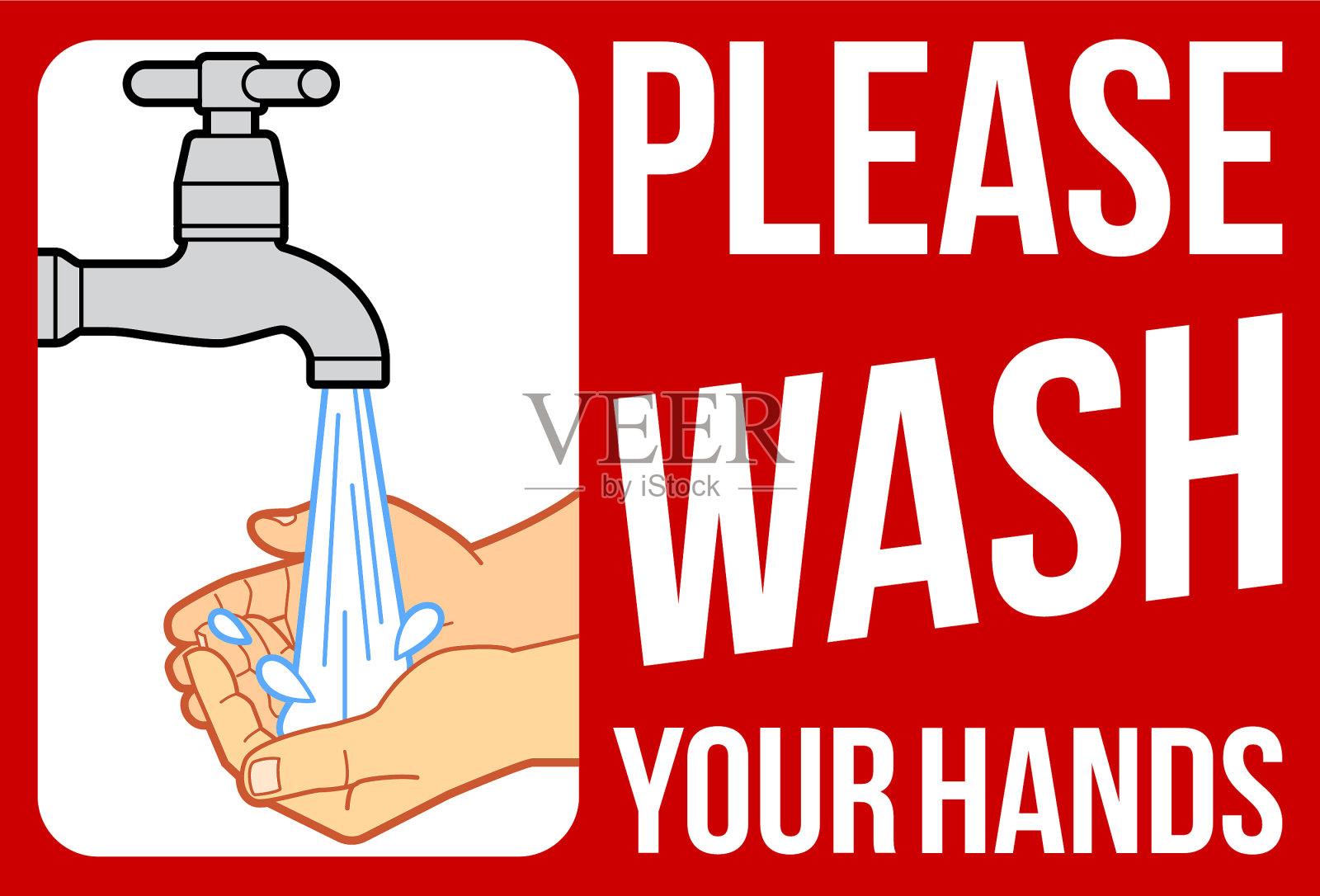 洗手标志插画图片素材