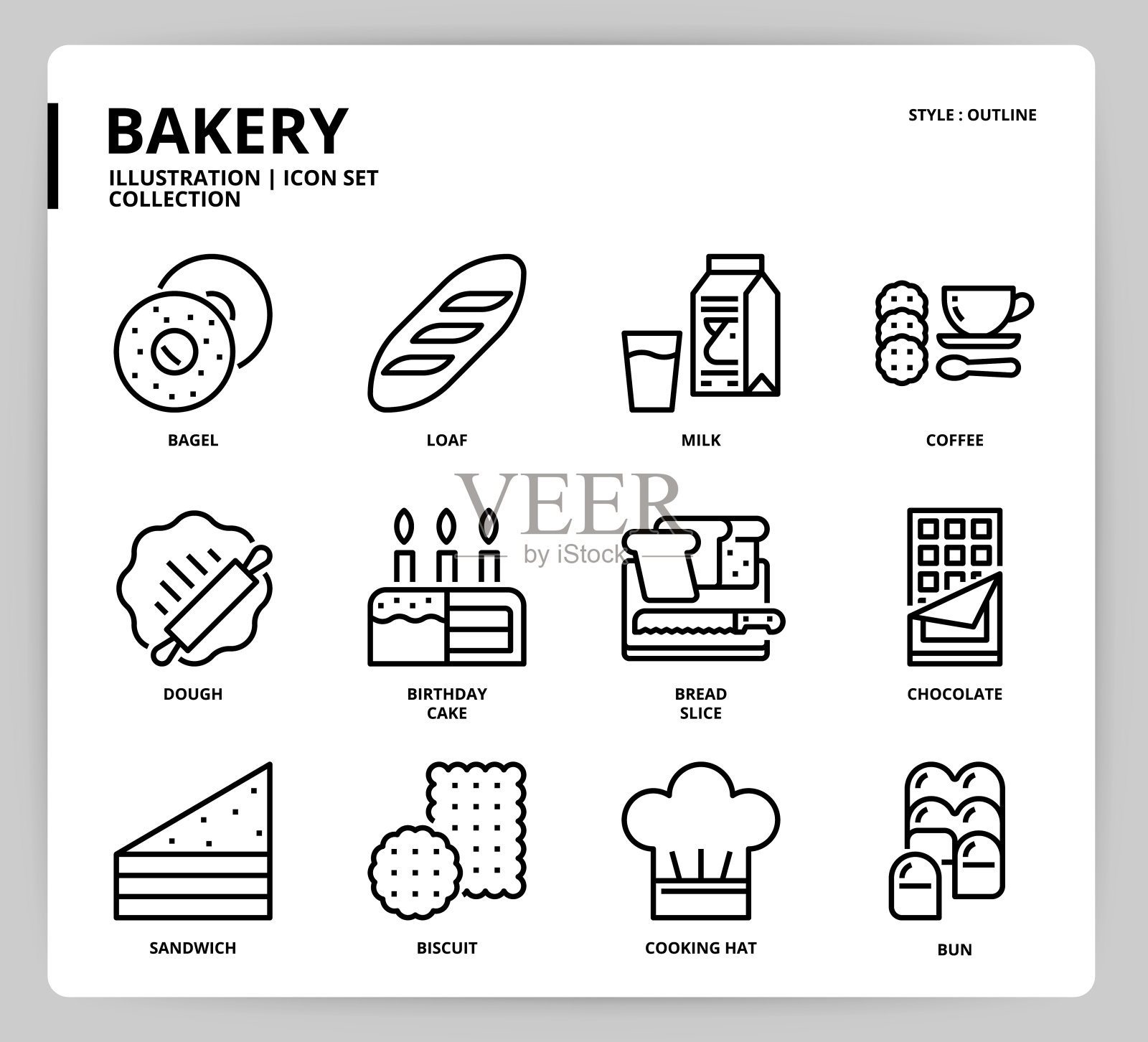 面包店图标设置图标素材