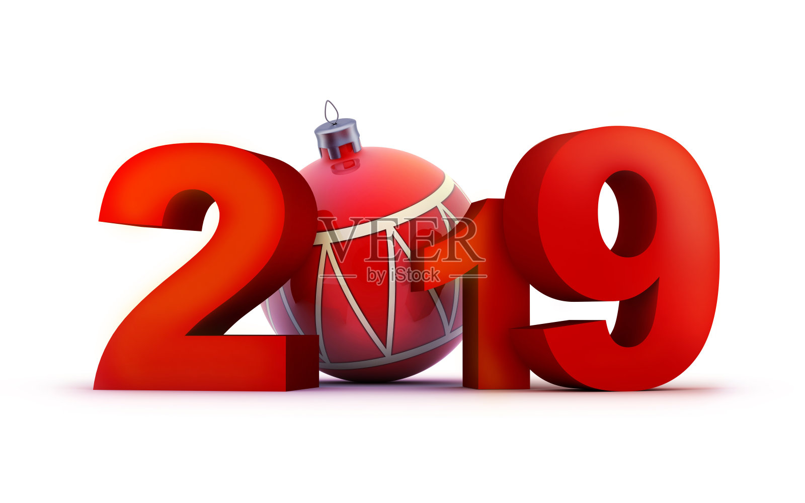 有趣的标志新年红2019照片摄影图片