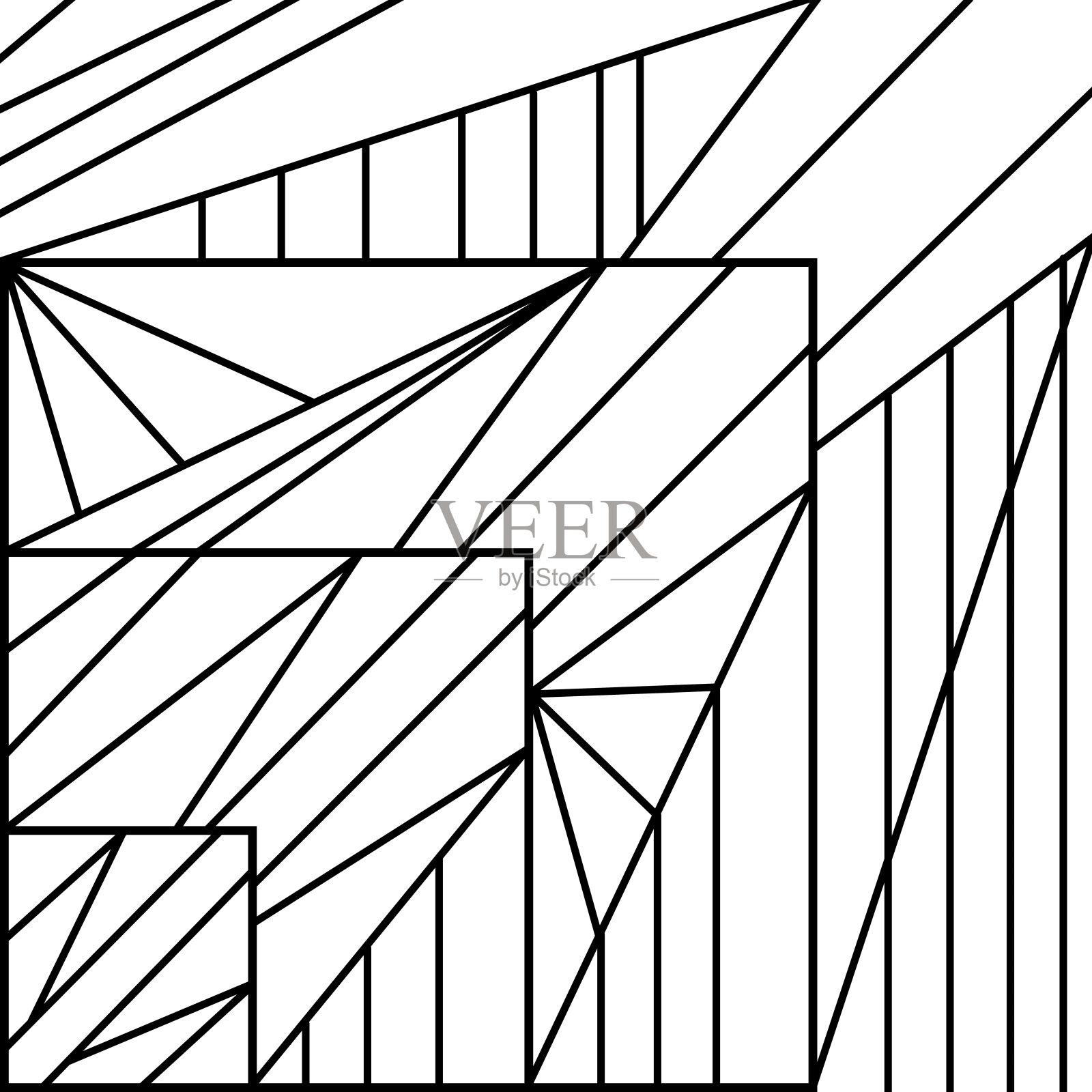 几何模板线在白色的背景插画图片素材