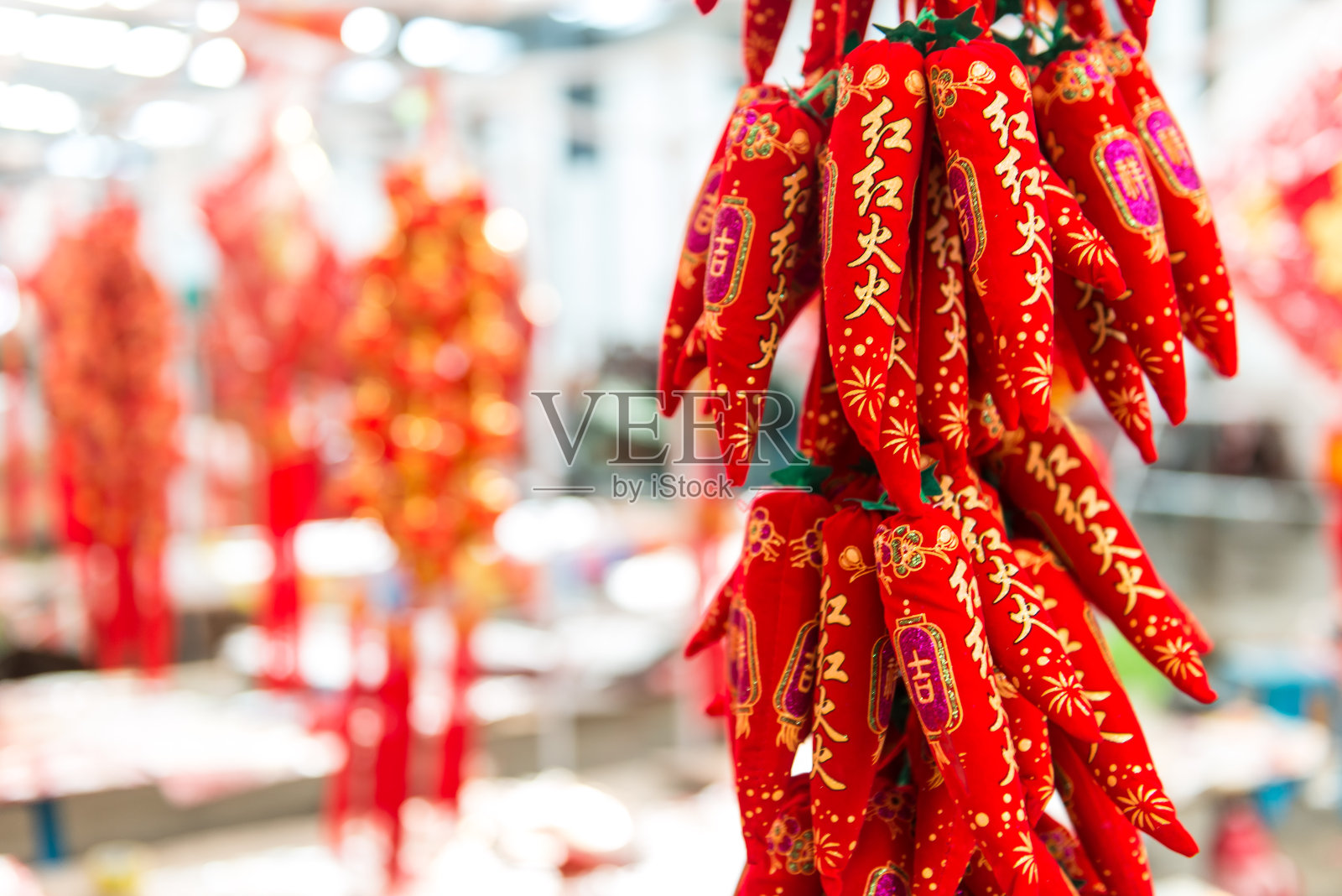 春节是中国传统的装饰品照片摄影图片