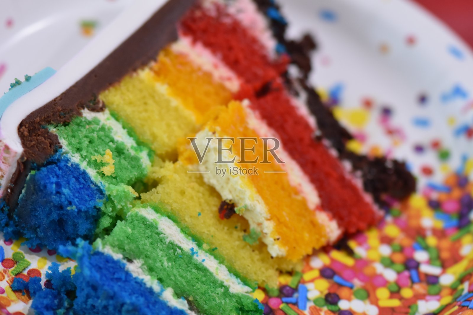 五颜六色的生日蛋糕照片摄影图片