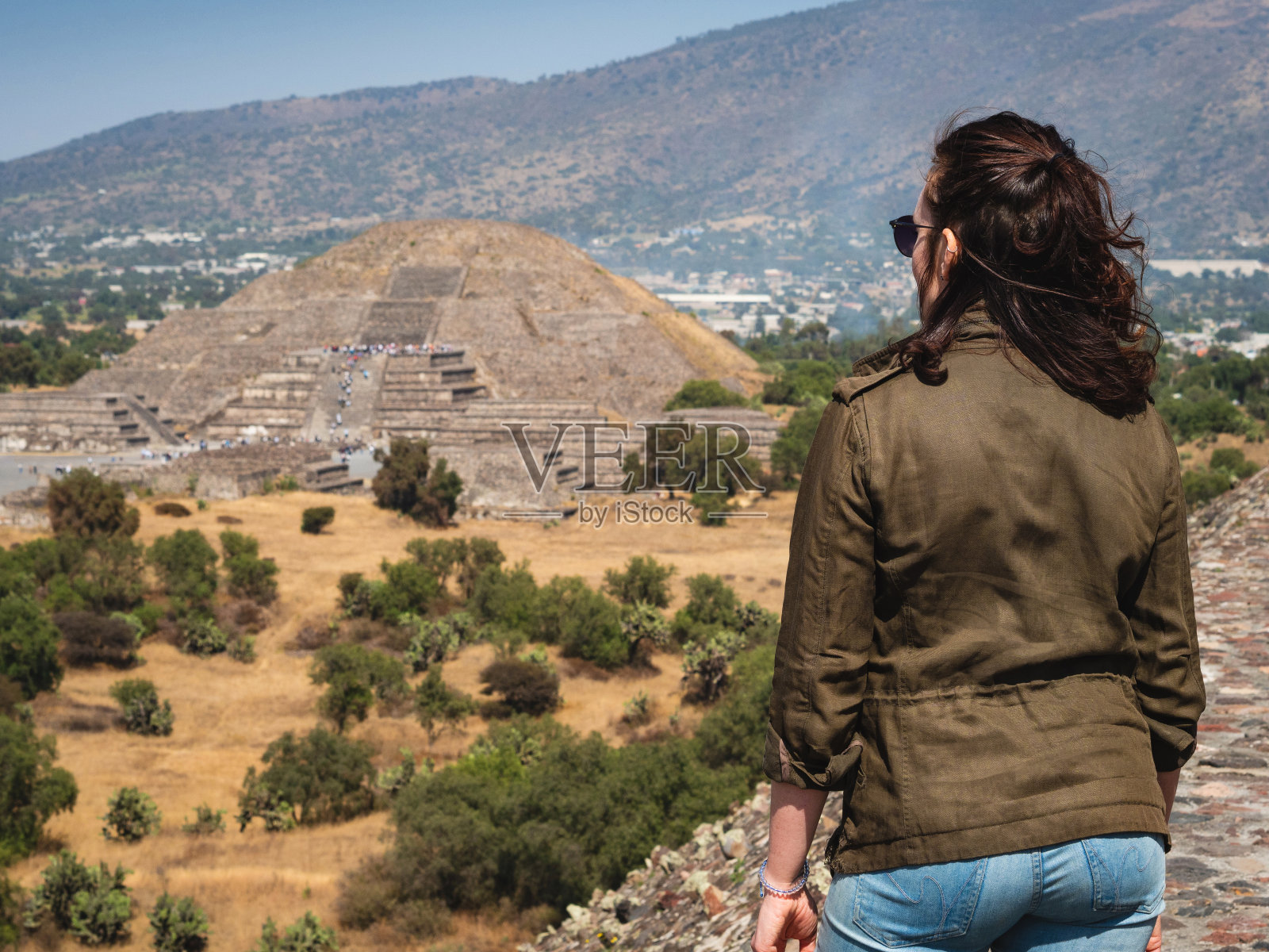 墨西哥墨西哥城附近的特奥蒂瓦坎金字塔照片摄影图片