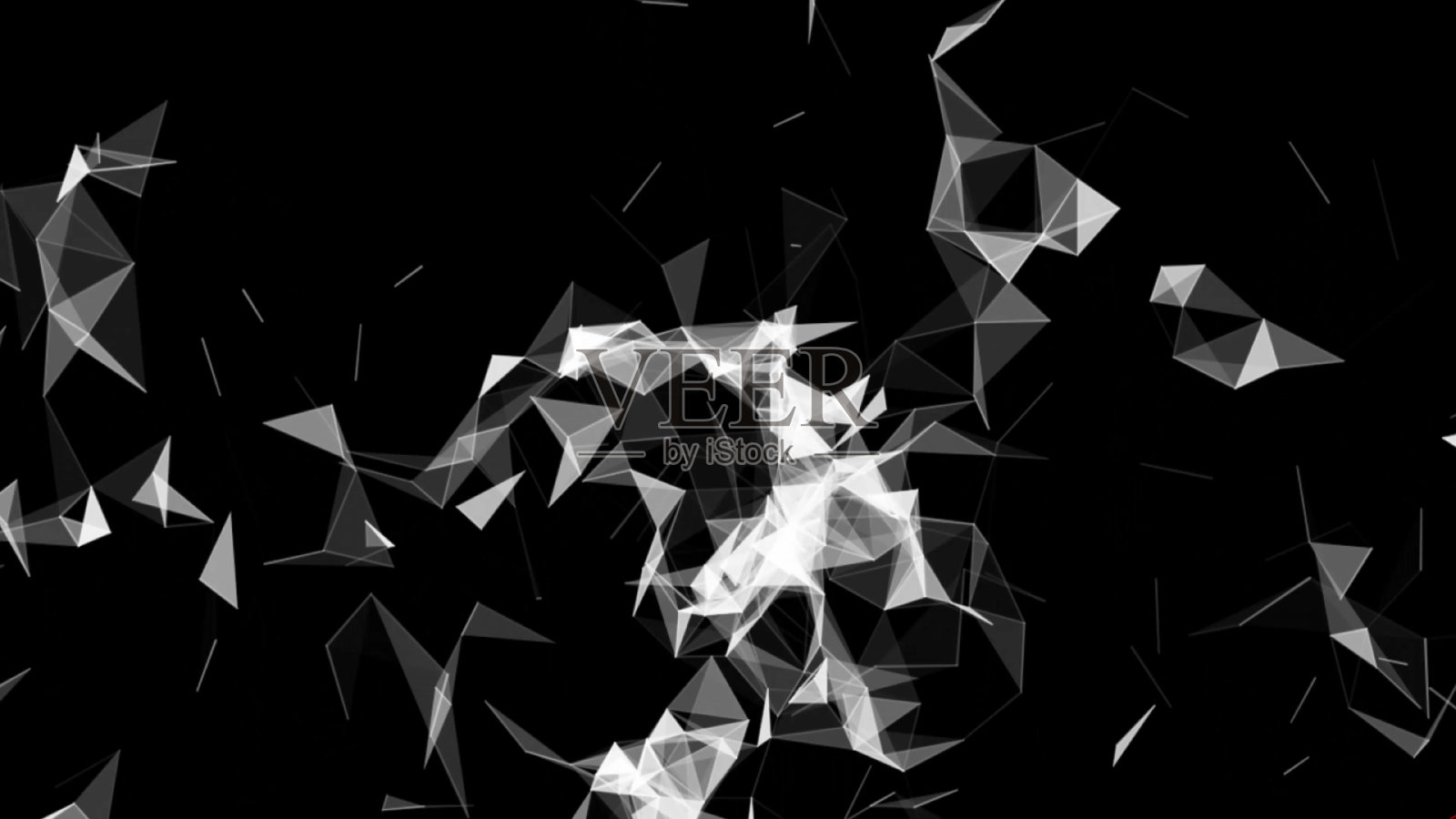 几何抽象的三角形插画图片素材