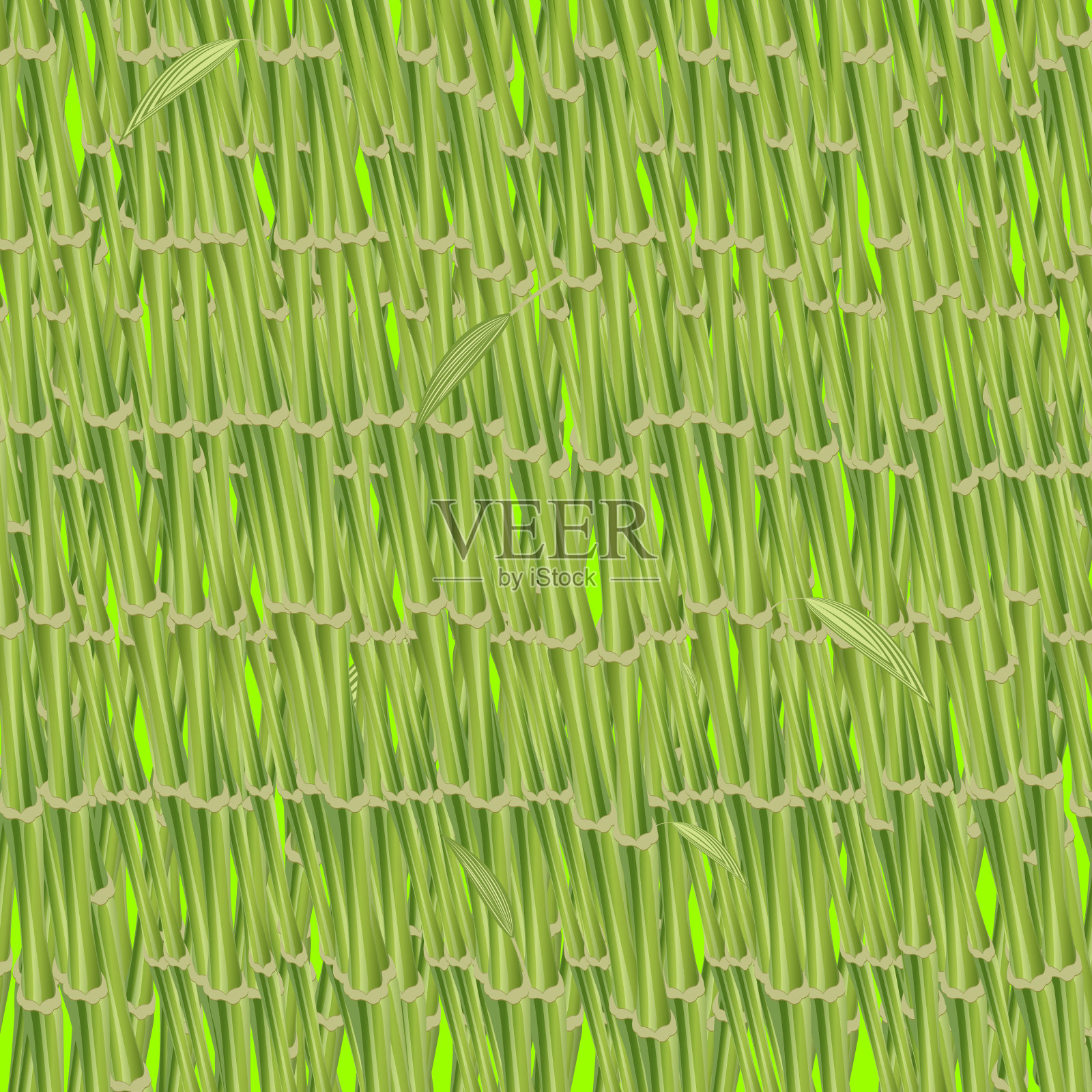 竹背景-矢量插画图片素材