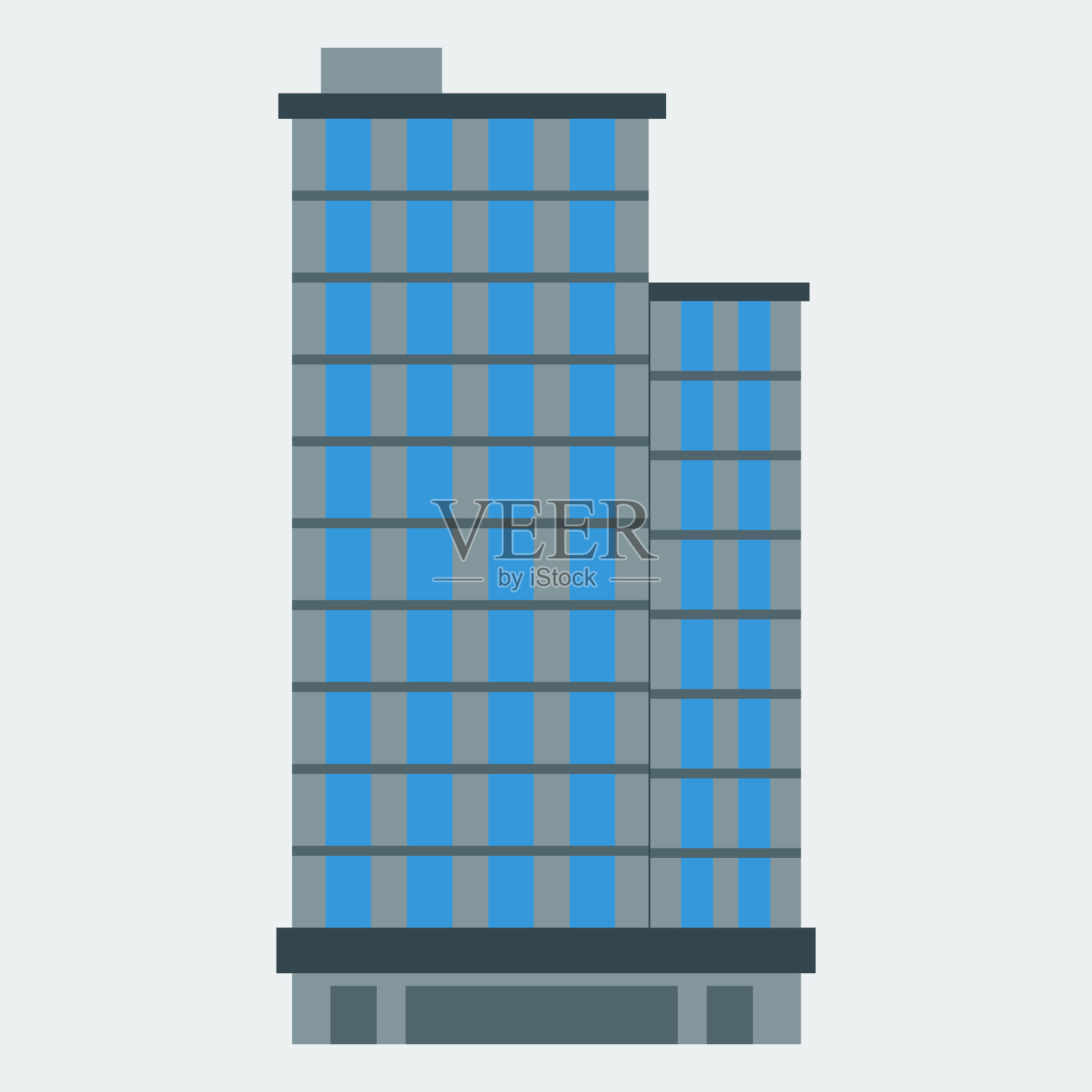 摩天大楼图标。插画图片素材