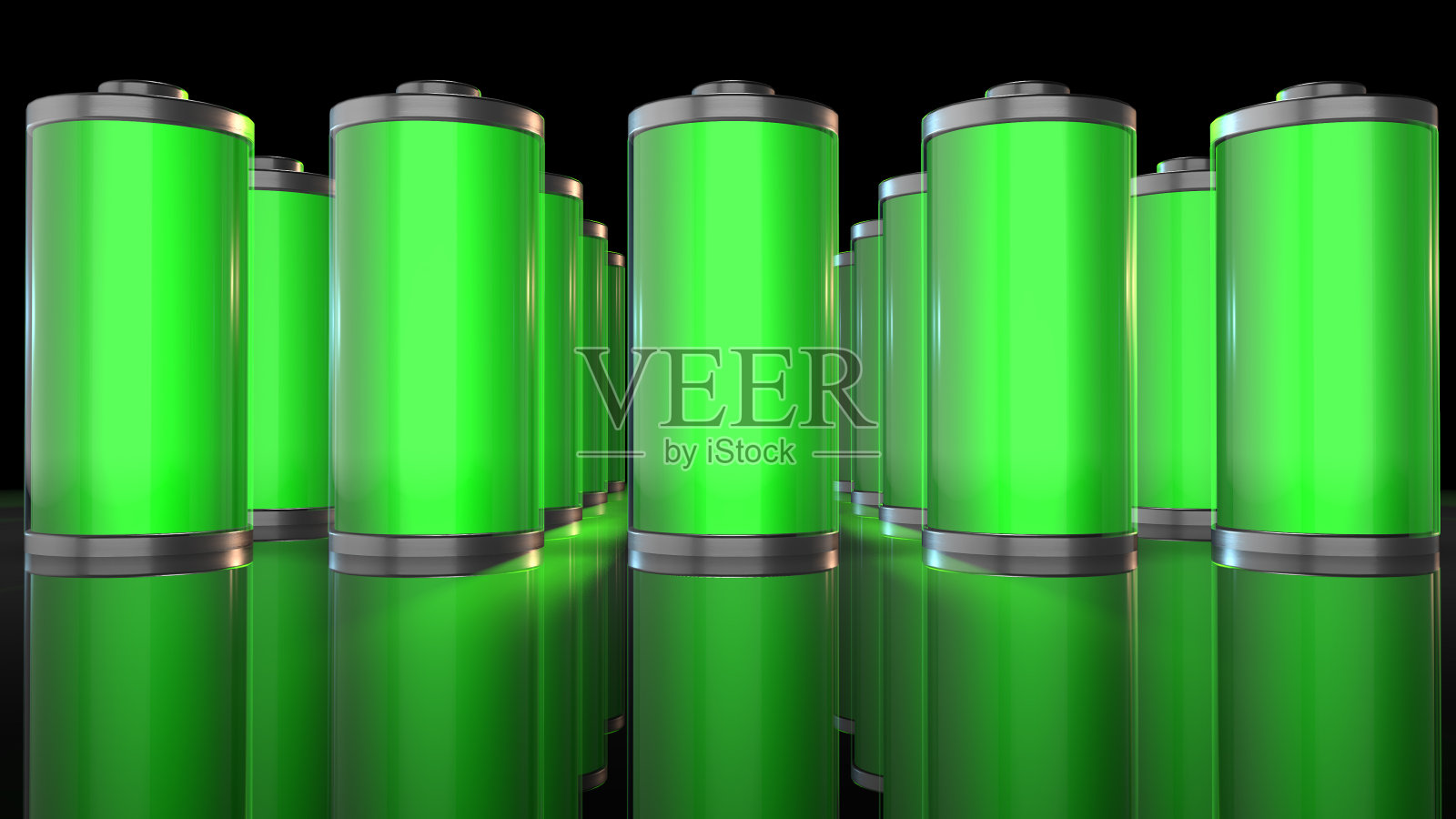 绿色电池电源，具有快速充电的绿色电力来源照片摄影图片