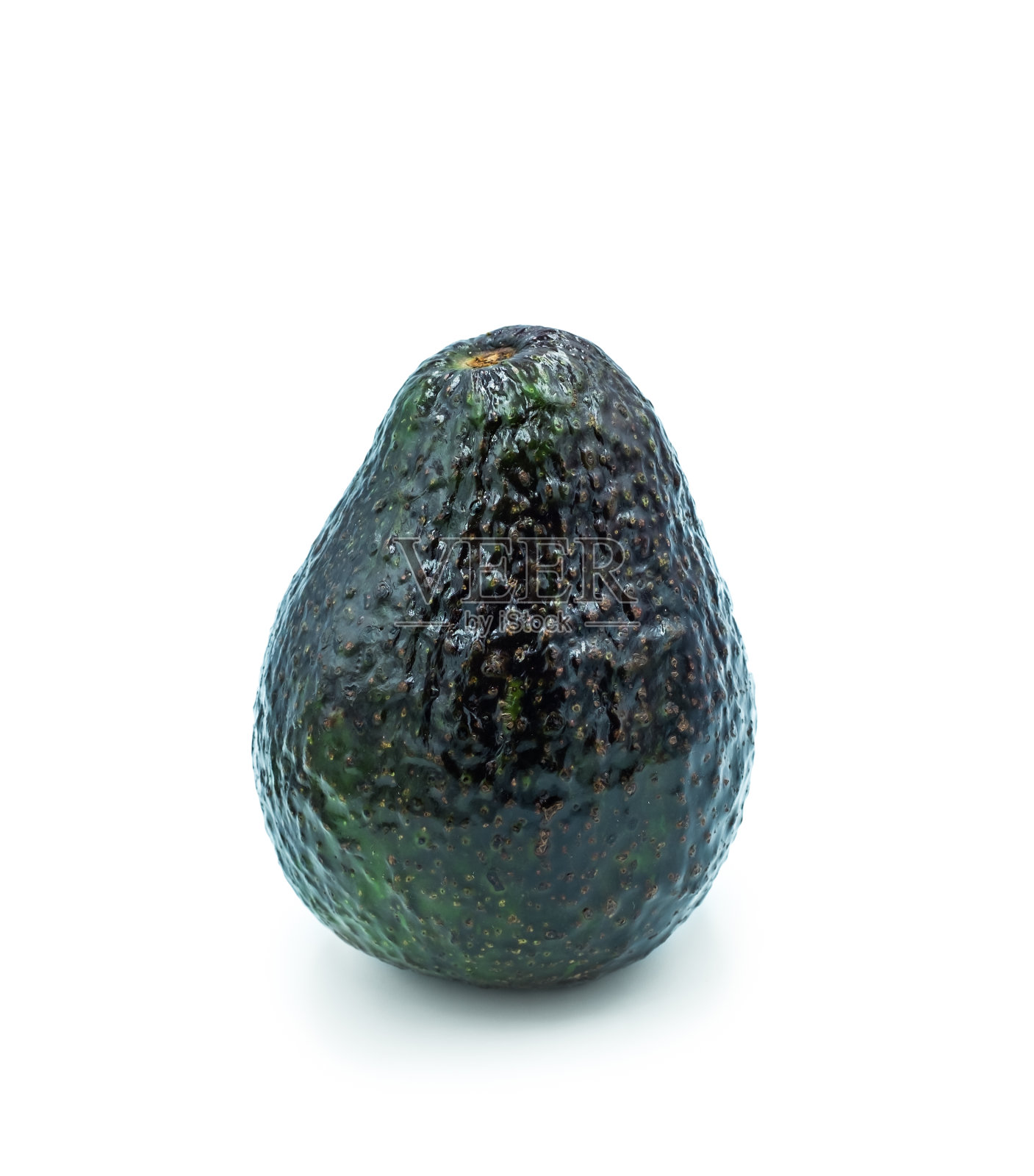 新鲜蔬菜。在白色背景上孤立的鳄梨。一个绿色的梨形水果。照片摄影图片