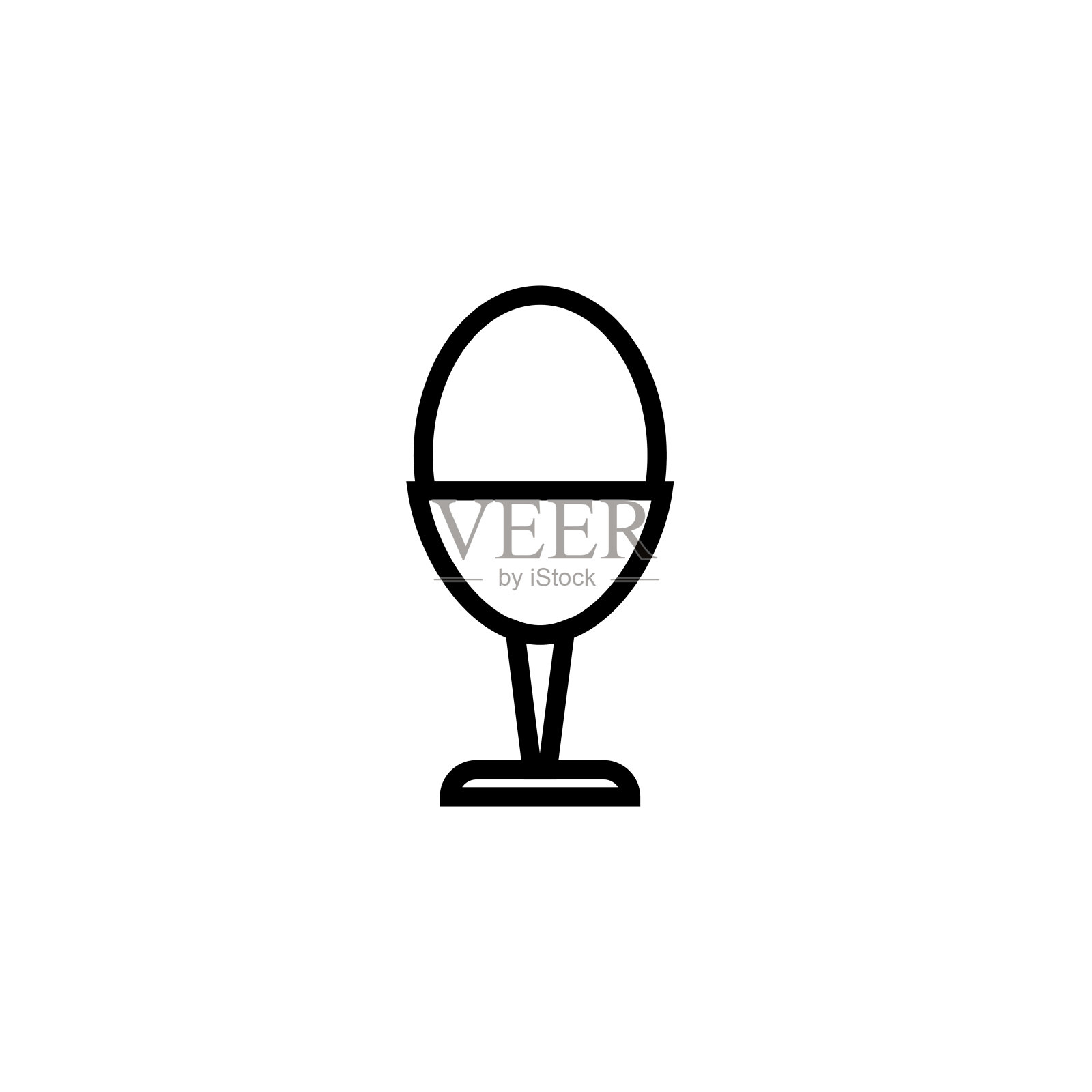 鸡蛋矢量图标，早餐食物符号。现代，简单的平面矢量插图网站或移动应用程序图标素材