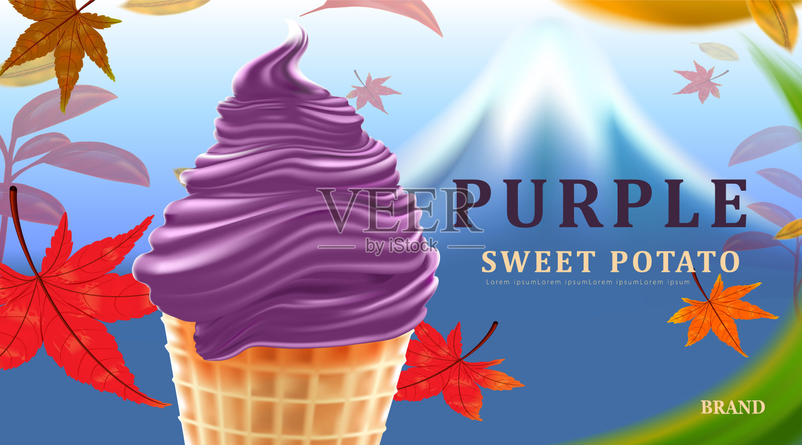 紫薯冰激凌图片素材-编号24416036-图行天下