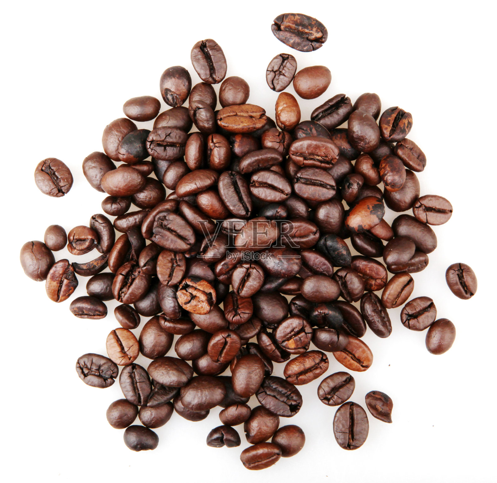 新鲜烘培咖啡豆照片摄影图片