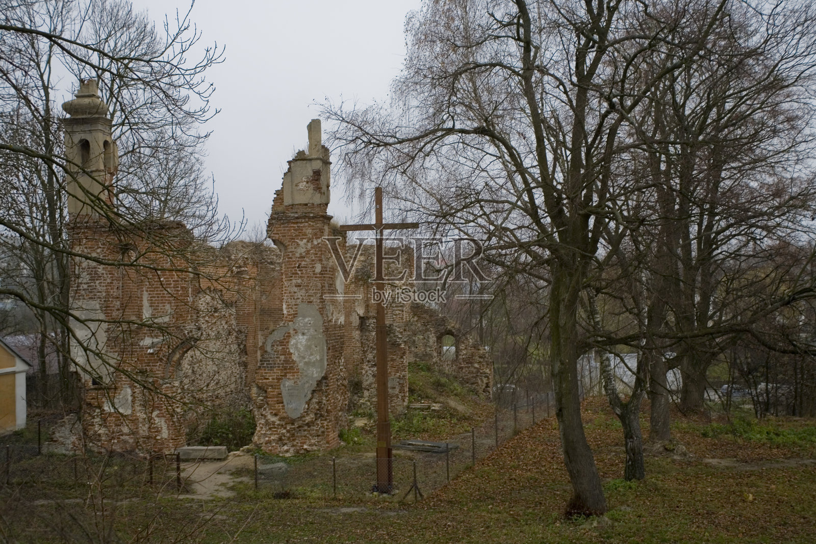 教堂的废墟照片摄影图片
