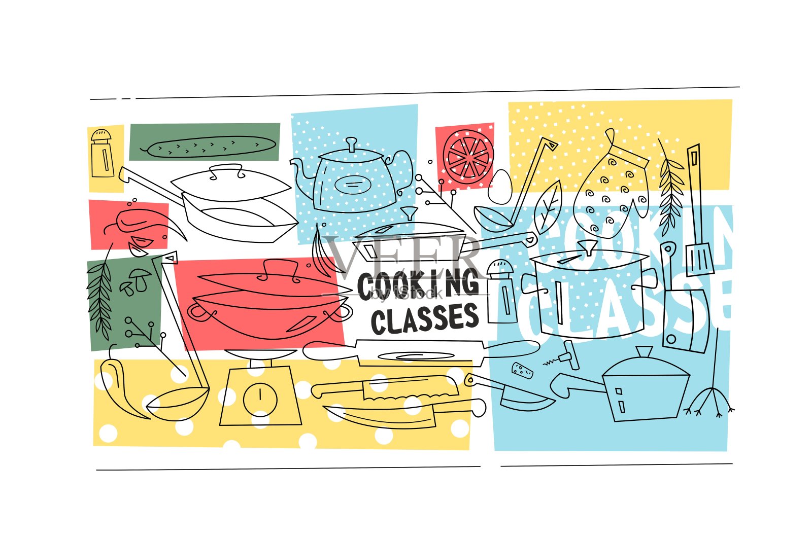 烹饪类模板插画图片素材