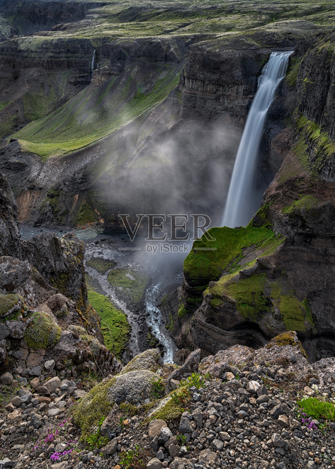 冰岛的海夫斯瀑布照片摄影图片