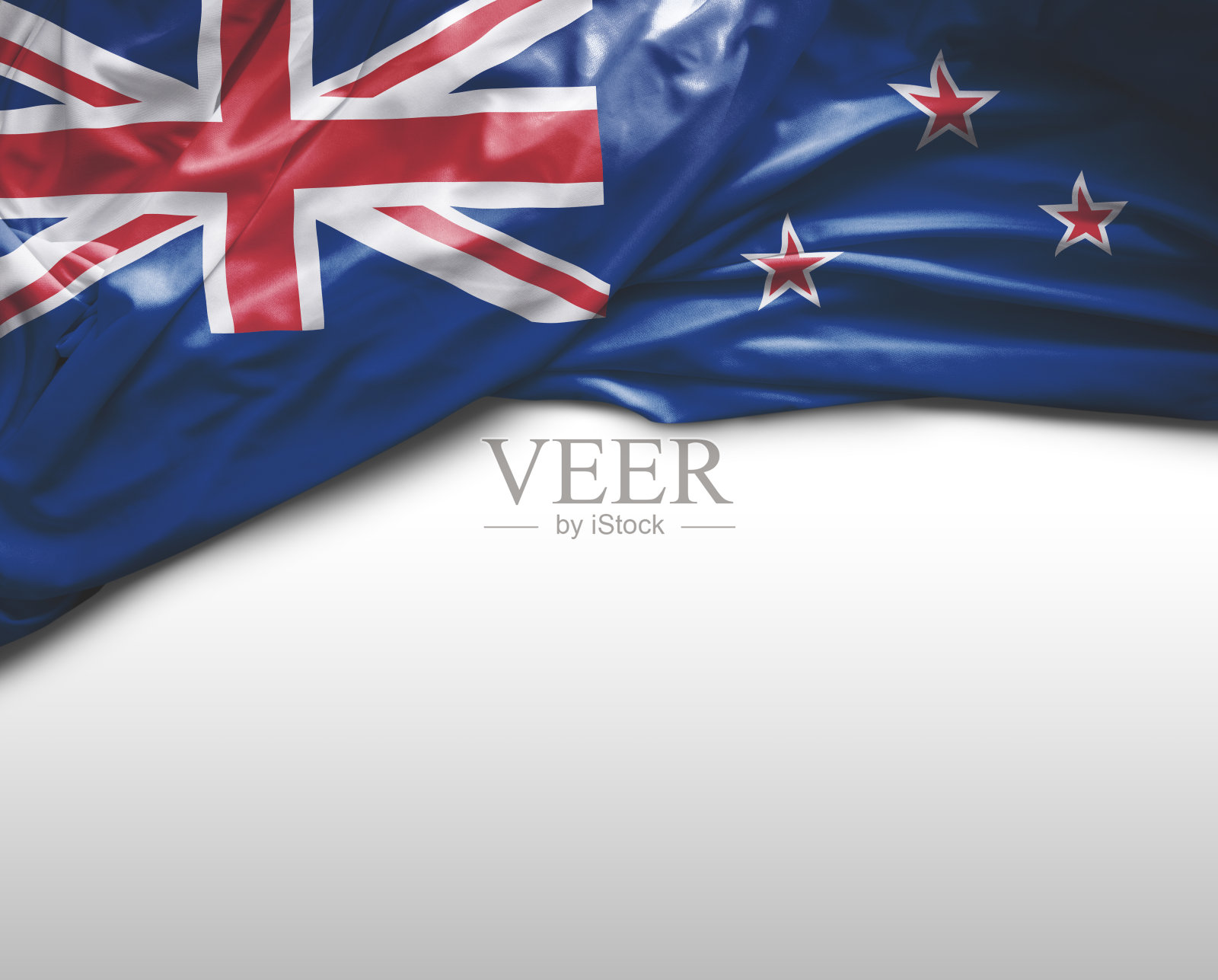新西兰飘扬的旗帜照片摄影图片