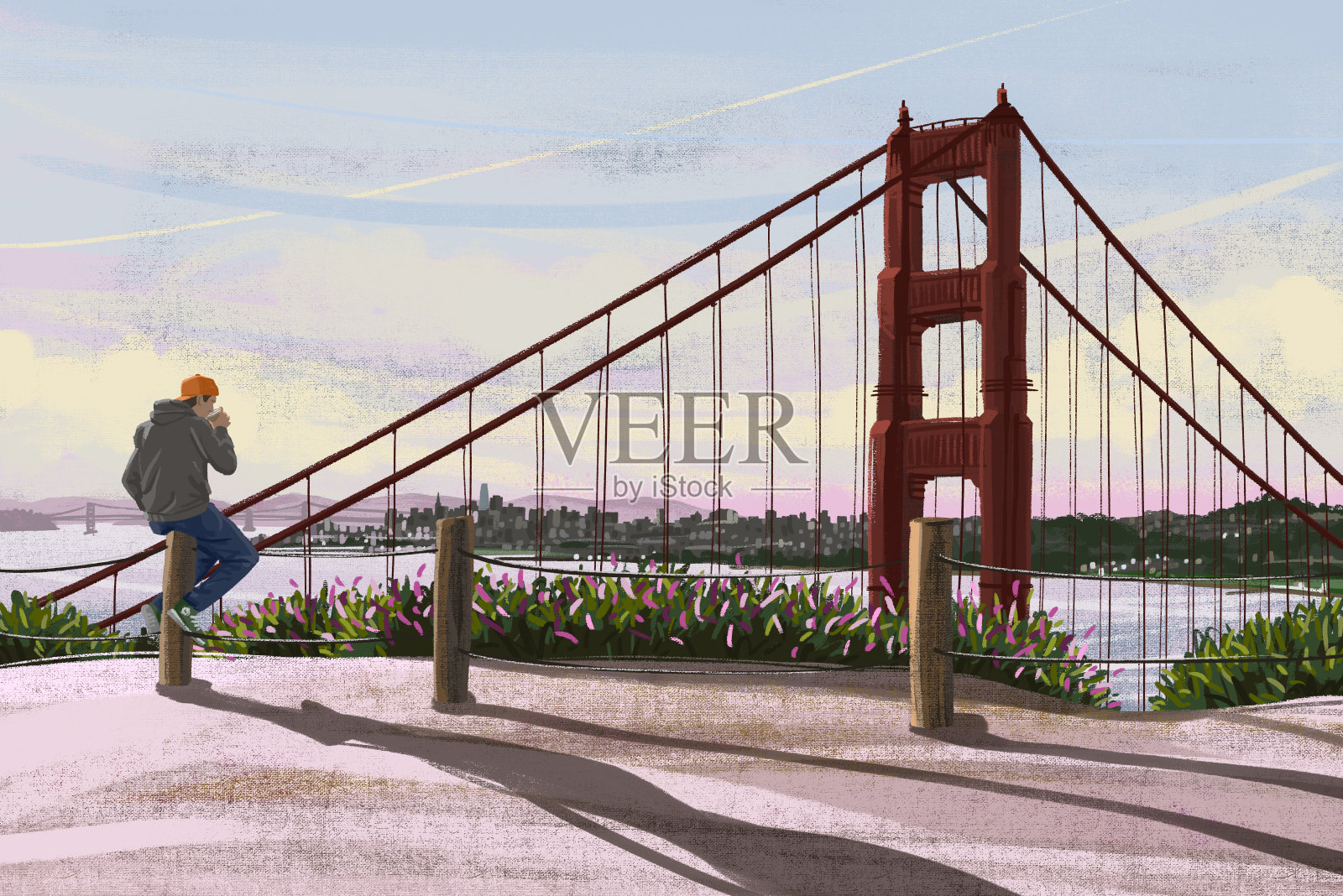 金门大桥背景图片素材