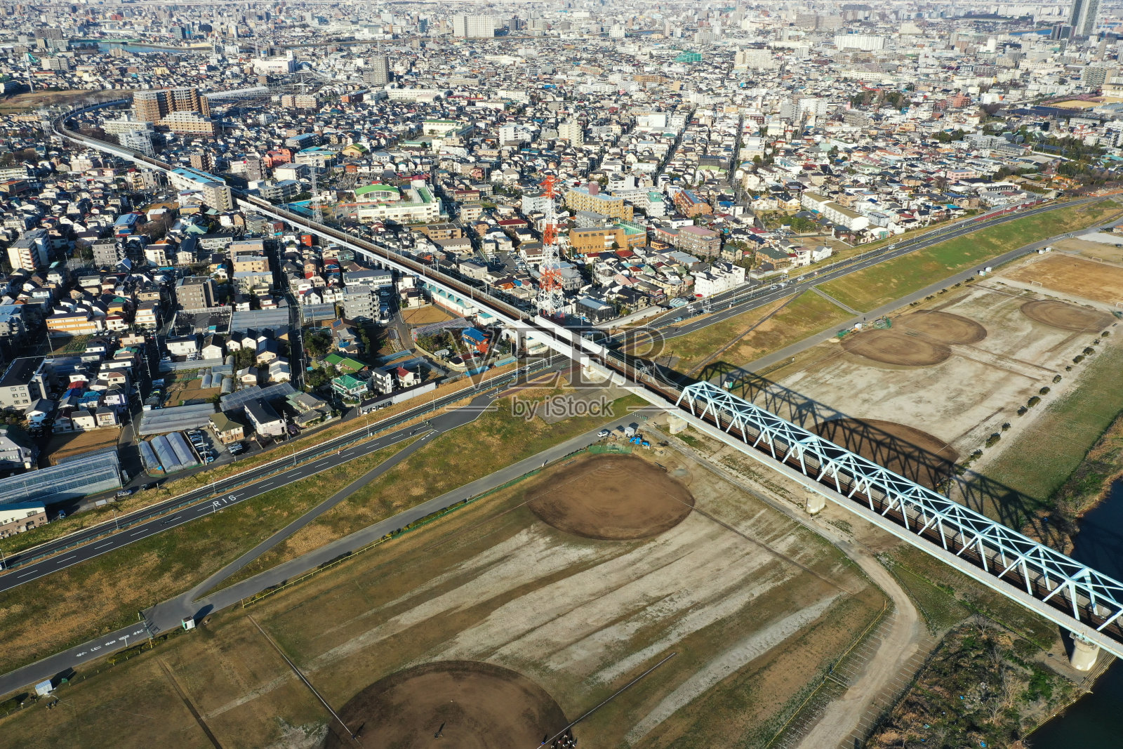 江户川铁桥照片摄影图片