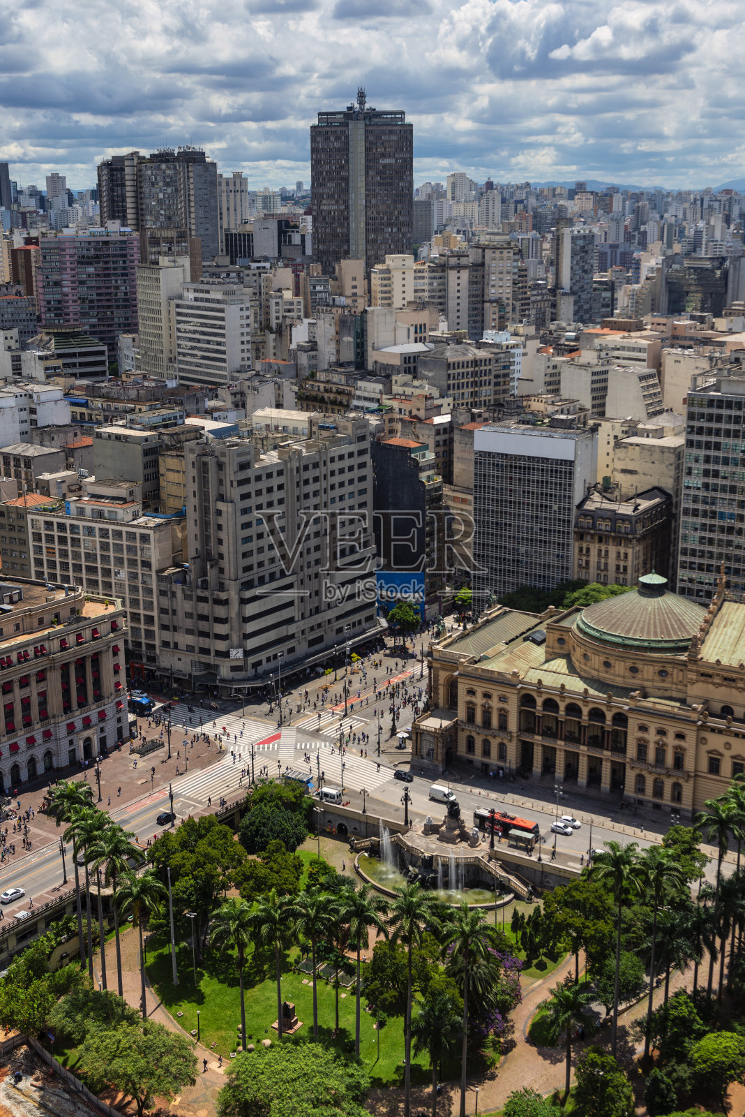 上面的观点São保罗城市-景点São保罗- São保罗明信片照片摄影图片