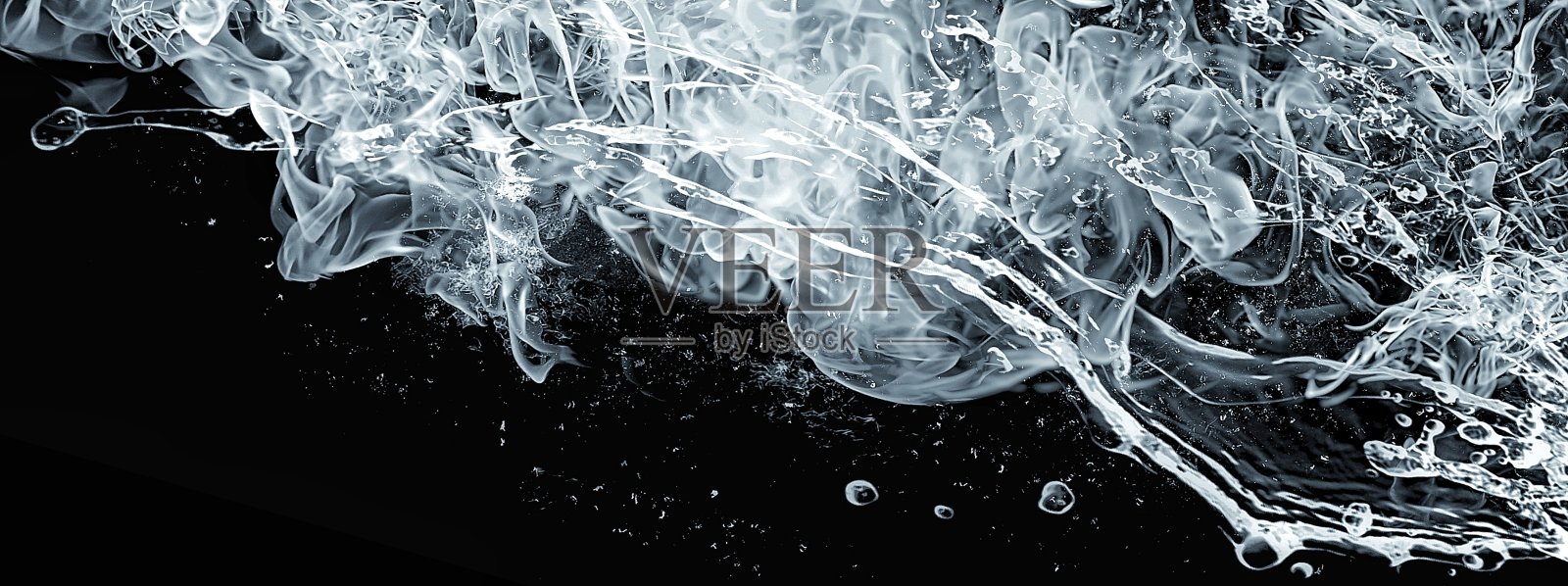抽象背景与漩涡火焰和水照片摄影图片