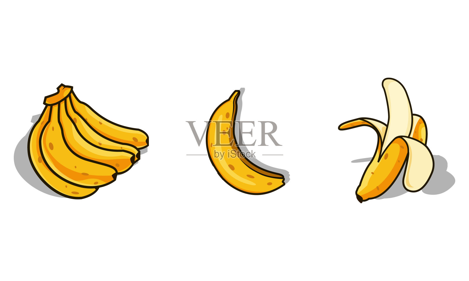 香蕉插图设计元素图片