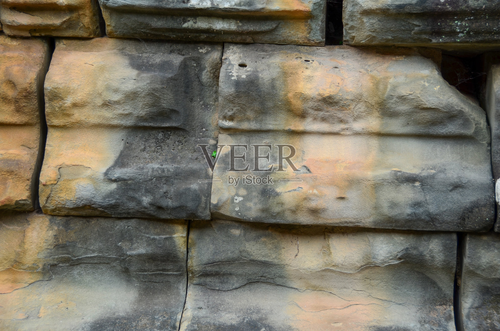 从柬埔寨暹粒吴哥窟寺庙看到的石头砖照片摄影图片
