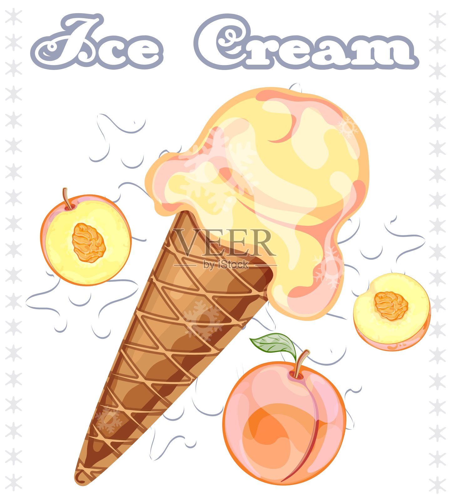 桃子冰淇淋设计图__广告设计_广告设计_设计图库_昵图网nipic.com