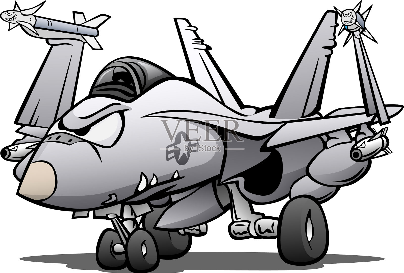 中国战斗机卡通形象设计|平面|品牌|Showpen - 原创作品 - 站酷 (ZCOOL)