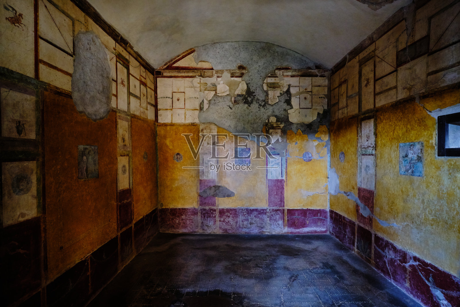 《金丘比特之家的房间》，庞贝照片摄影图片