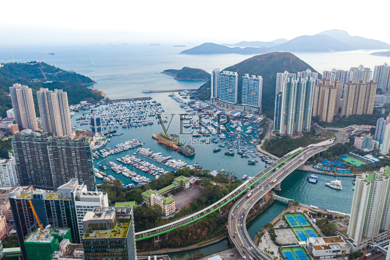 香港香港仔香港仔湾的无人机照片照片摄影图片
