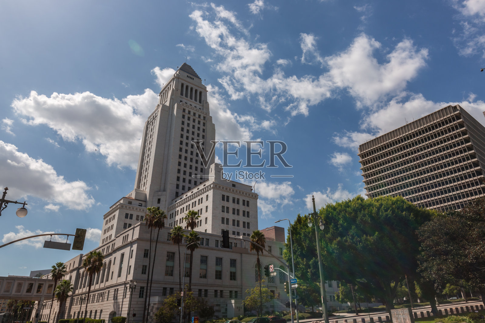 洛杉矶的汤姆·布拉德利市政厅照片摄影图片
