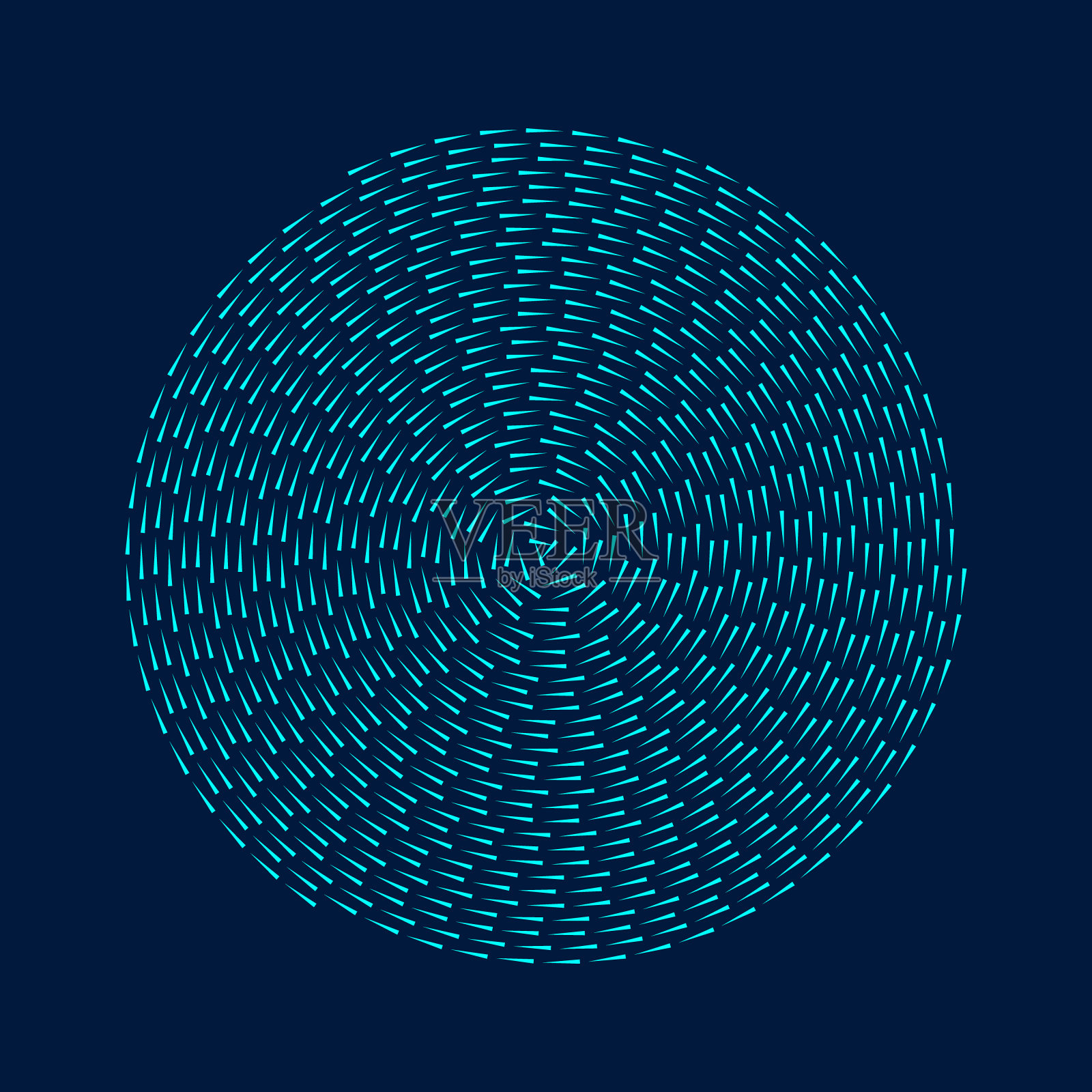 蓝色抽象线条背景。螺旋海设计与三角形插画图片素材