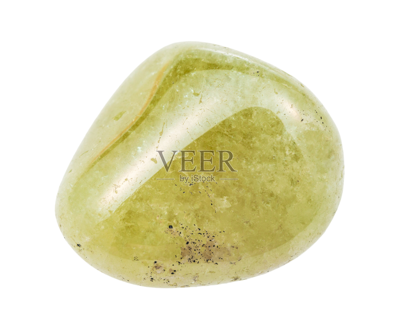 抛光的毛藻(绿色石榴石)宝石石照片摄影图片