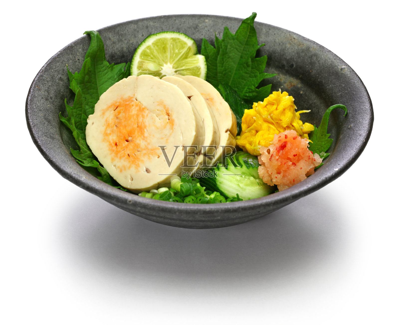 安基摩，蒸安康鱼肝，日本料理照片摄影图片