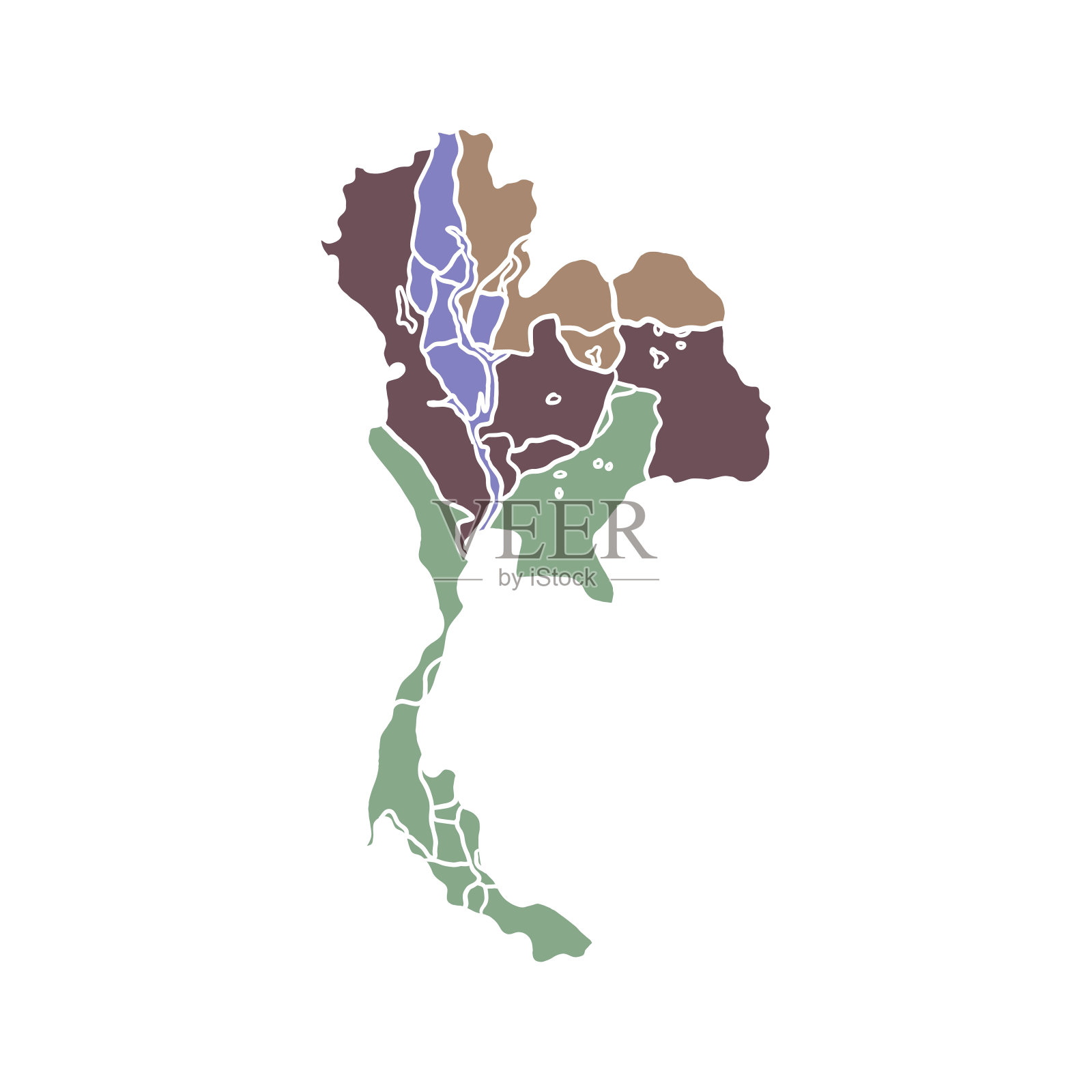 泰国轮廓图图片