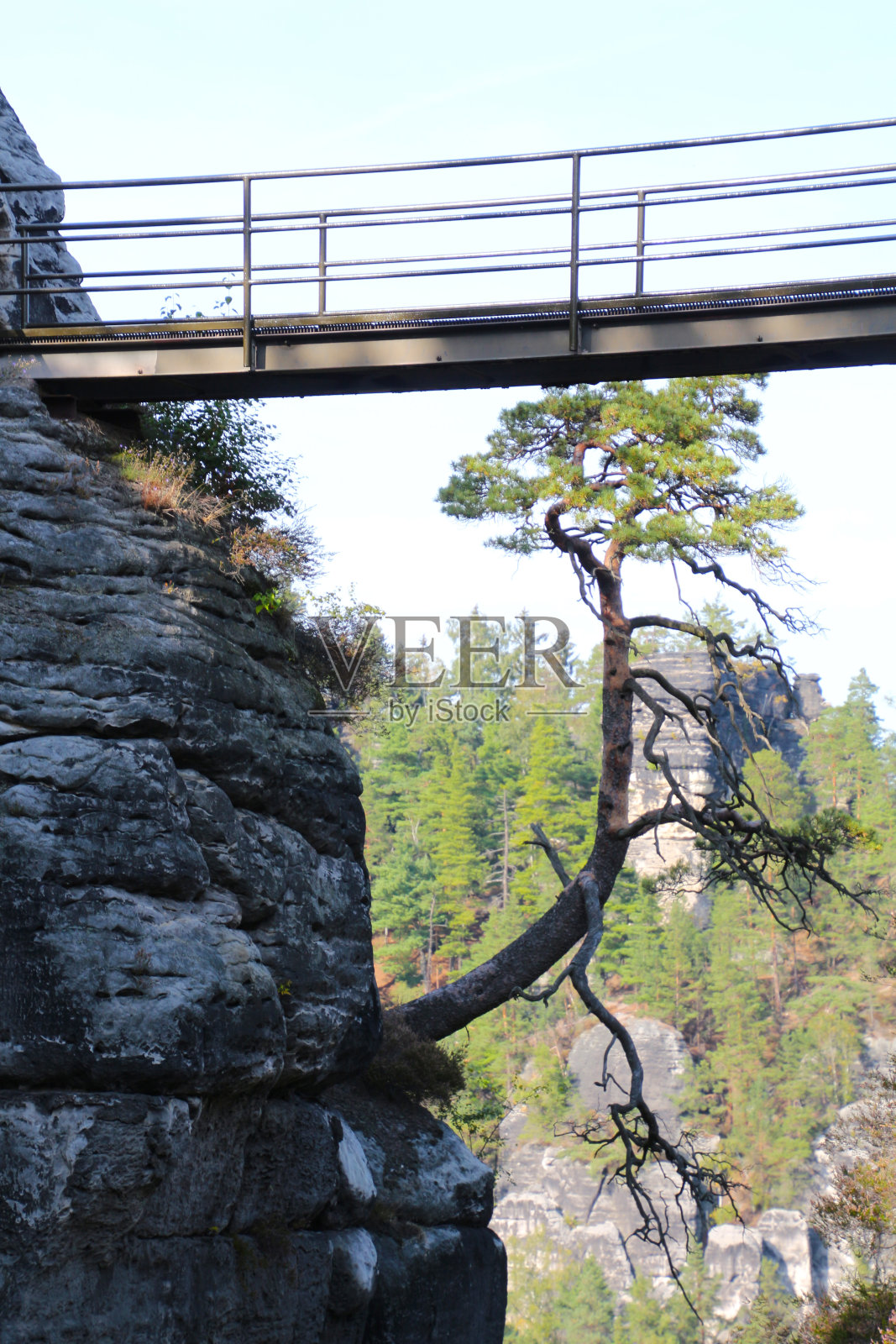 德国瑞士的岩石城堡Neurathen Saxon的岩层照片摄影图片