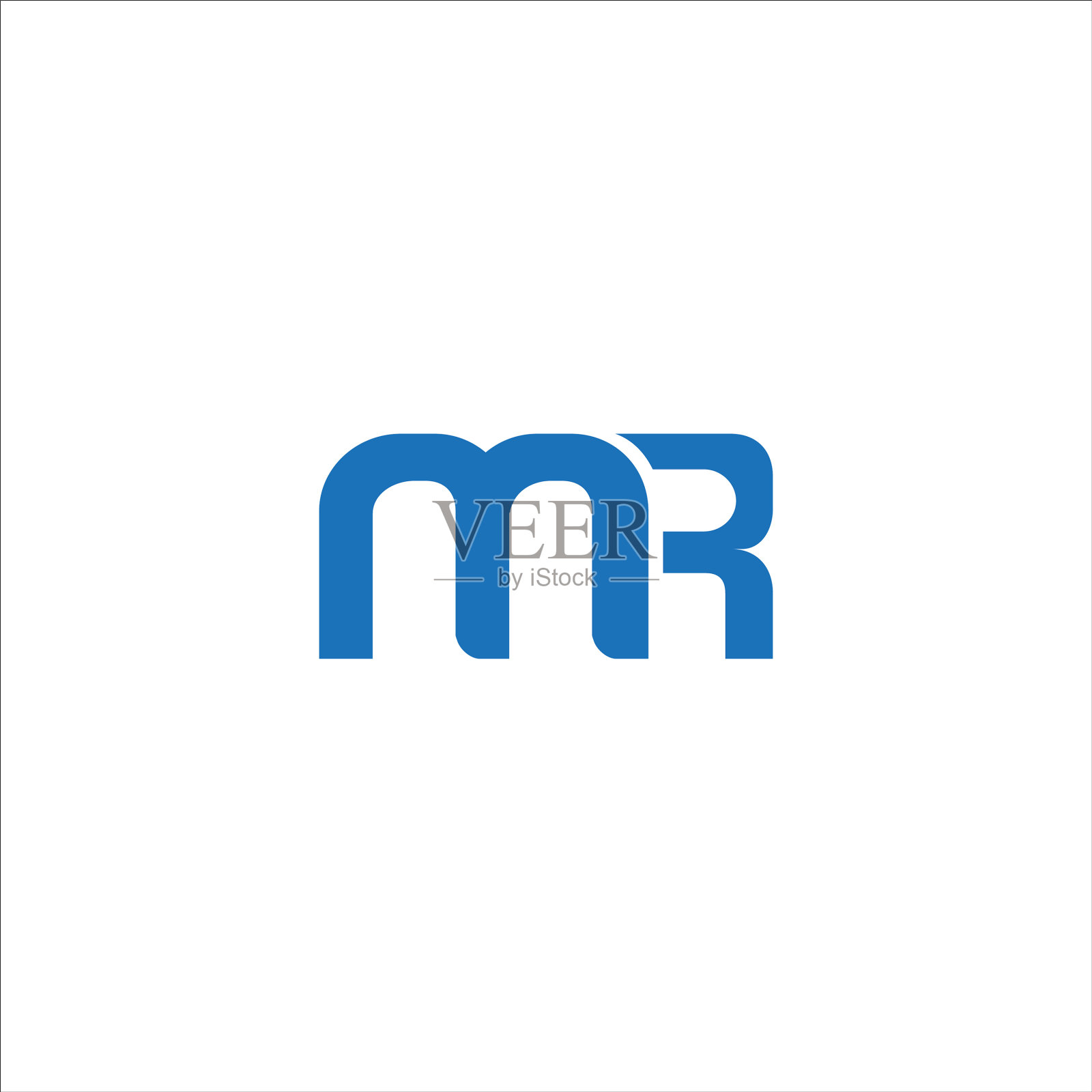 首字母Mr或rm标识设计模板插画图片素材
