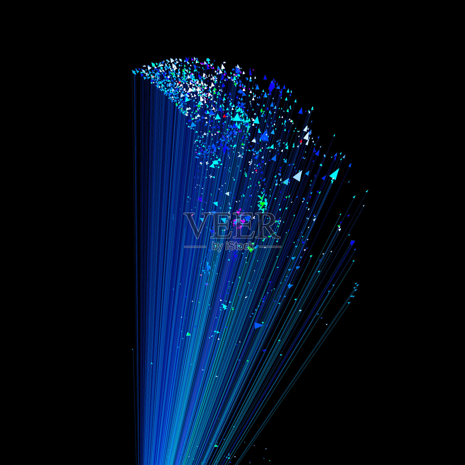 未来技术概念光纤电缆背景。照片摄影图片