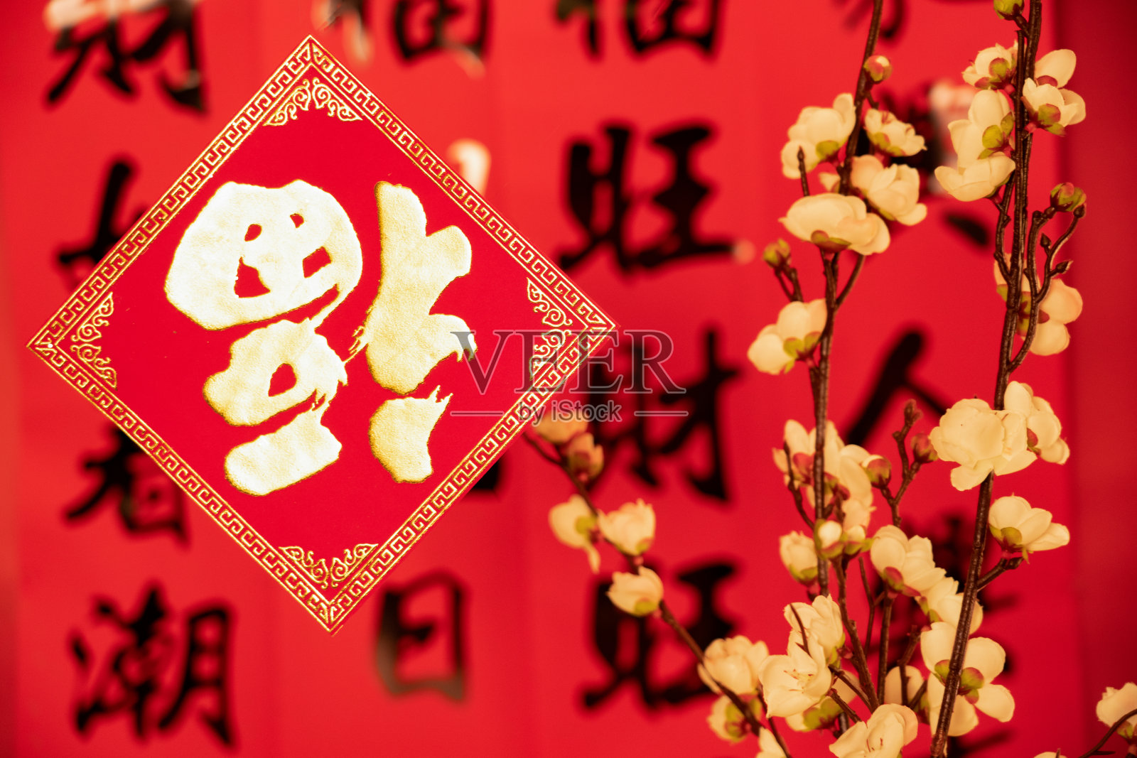 春节装饰物挂件照片摄影图片
